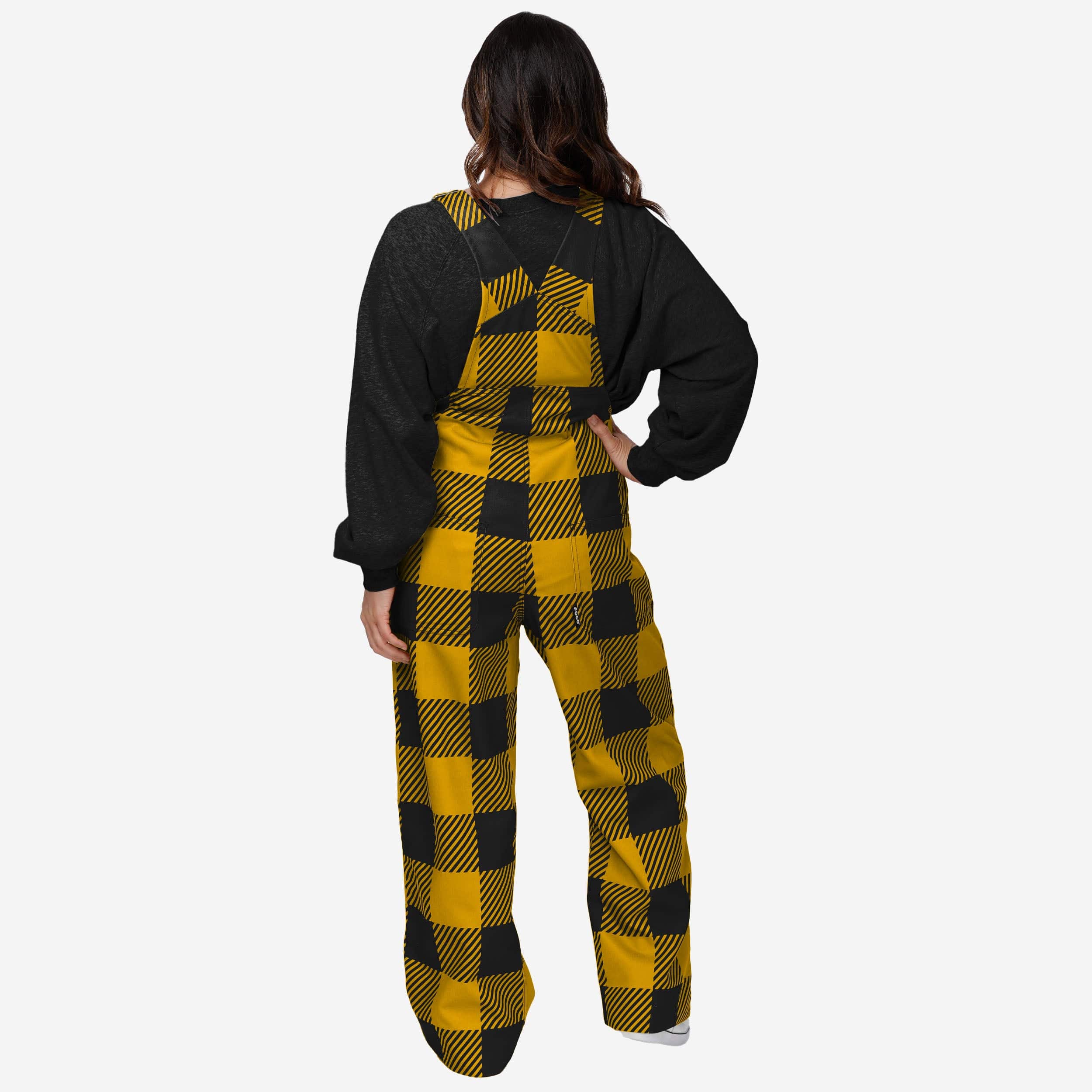 Missouri Tigers Womens Plaid Bib Overalls - Image 2