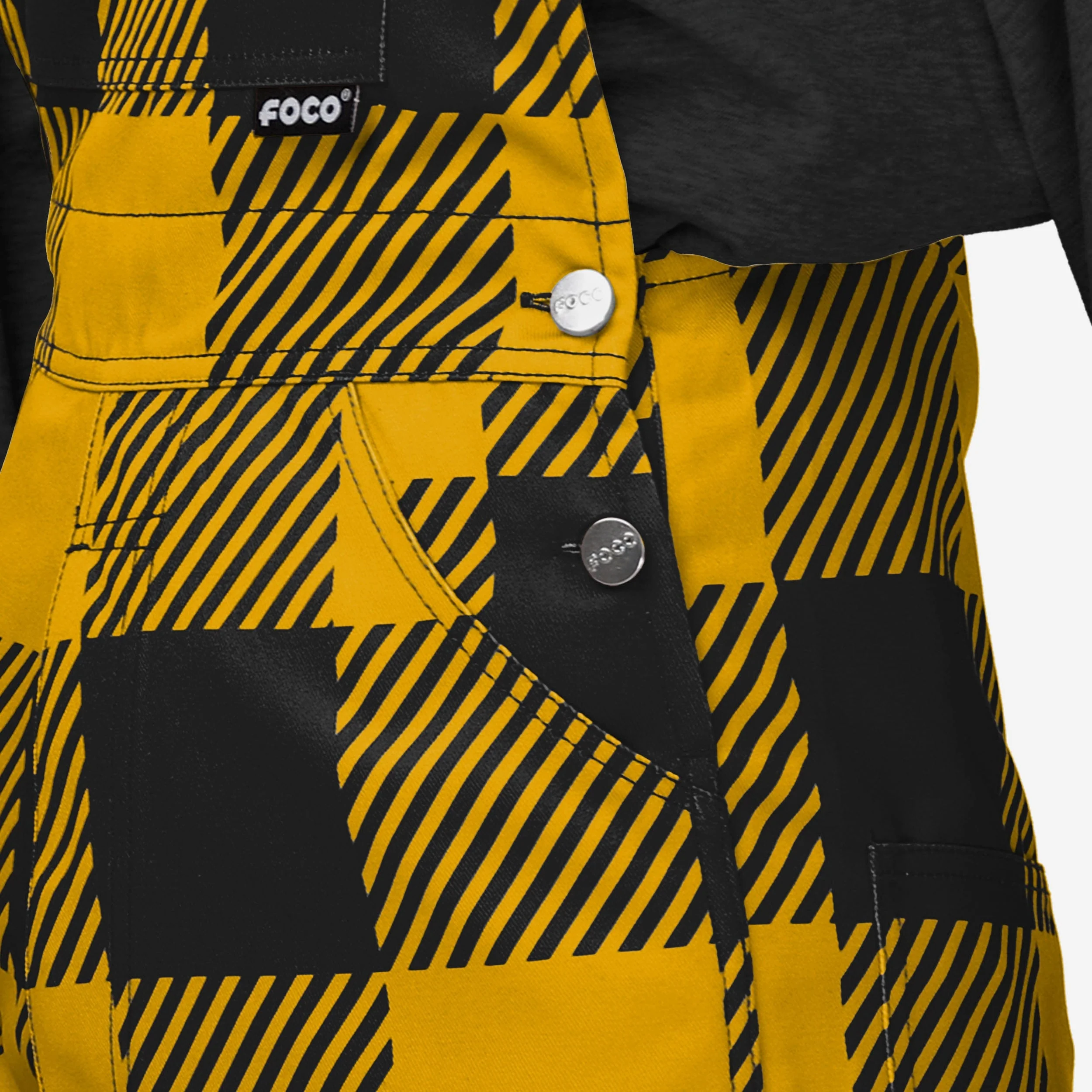 Missouri Tigers Womens Plaid Bib Overalls - Image 5