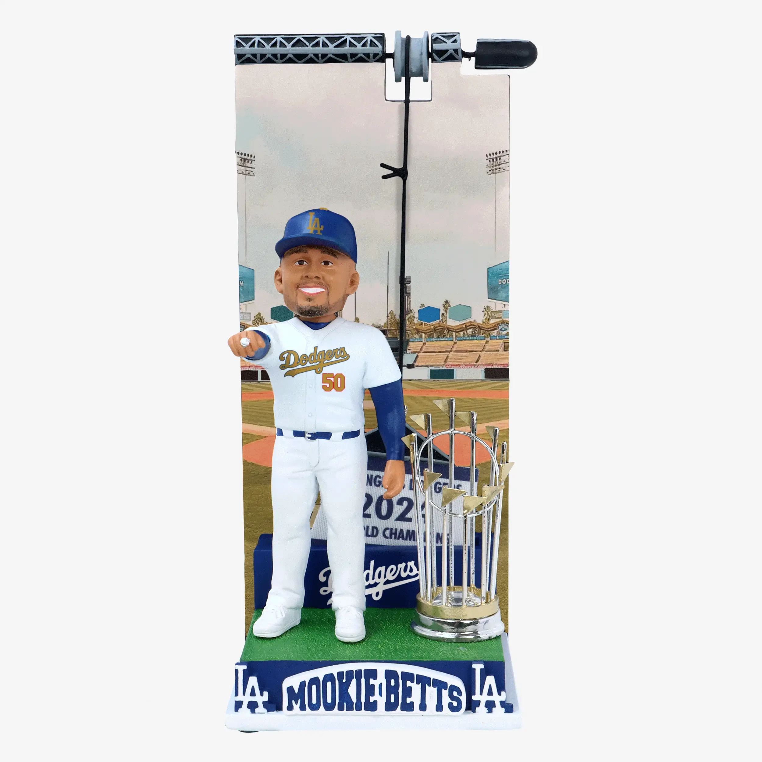 Mookie Betts Los Angeles Dodgers 2024 Banner Raising Bobblehead - Image 2