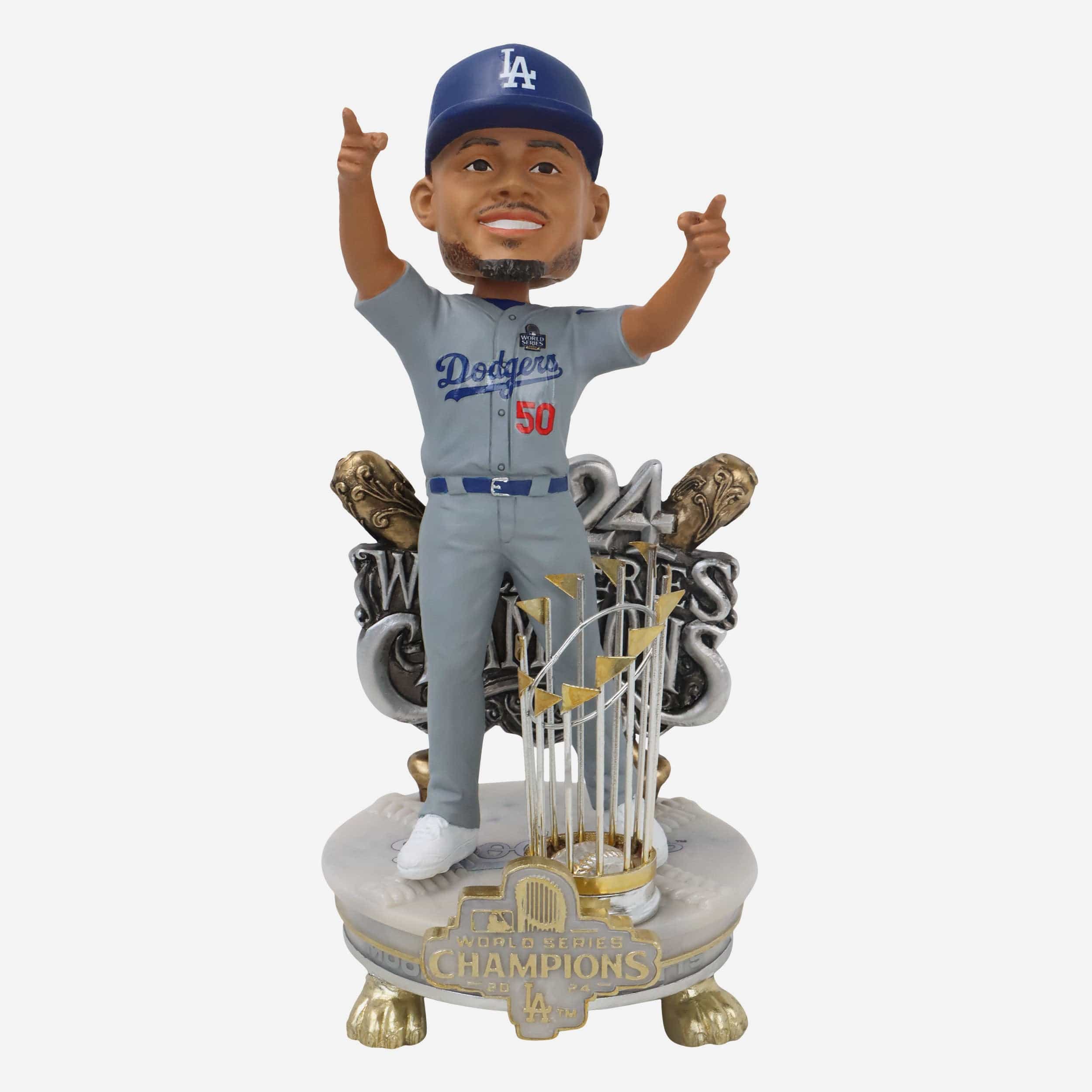 Mookie Betts Los Angeles Dodgers 2024 World Series Champions Alternate Jersey Celebration Bobblehead