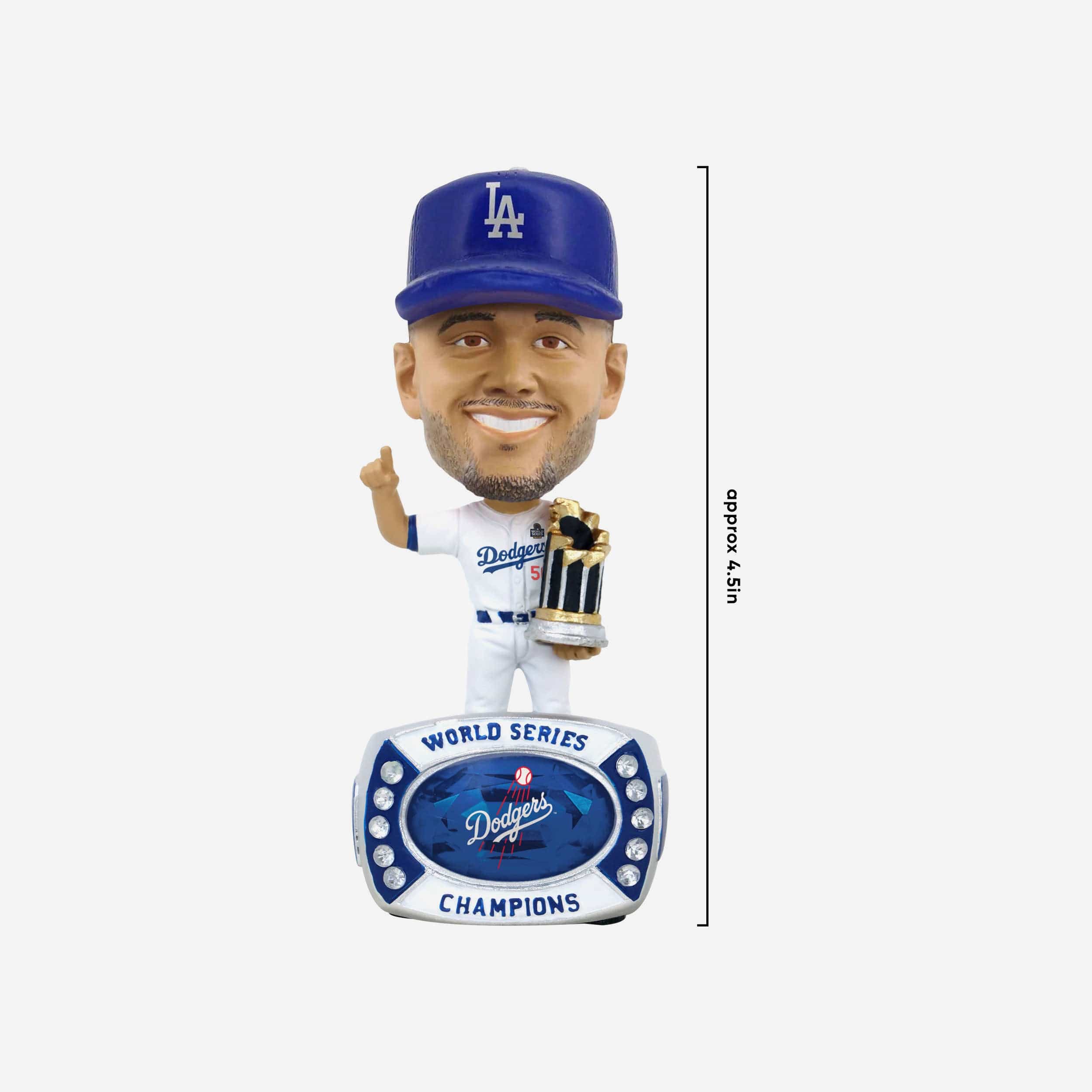 Mookie Betts Los Angeles Dodgers 2024 World Series Champions Ring Base Mini Bighead Bobblehead - Image 2