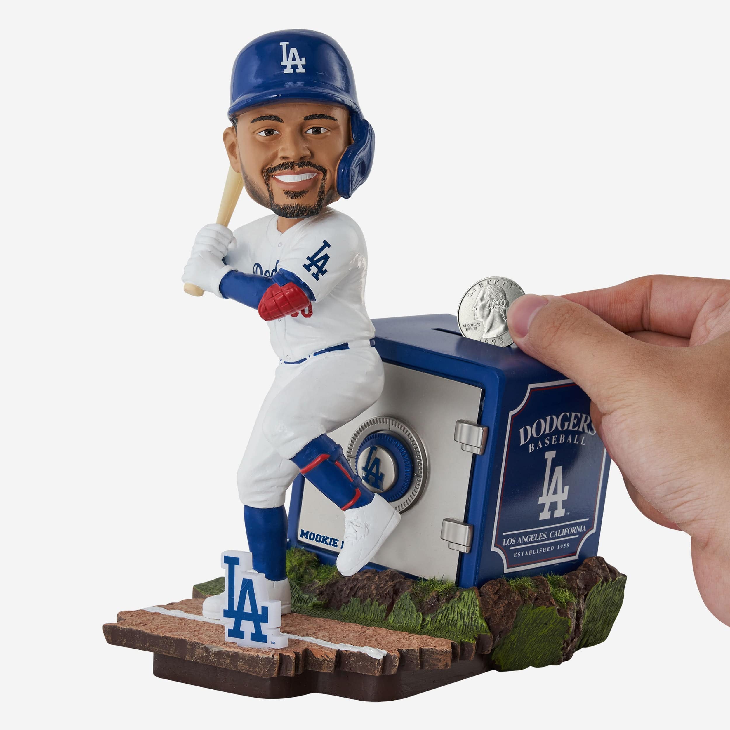 Mookie Betts Los Angeles Dodgers Bank Bobblehead - Image 3