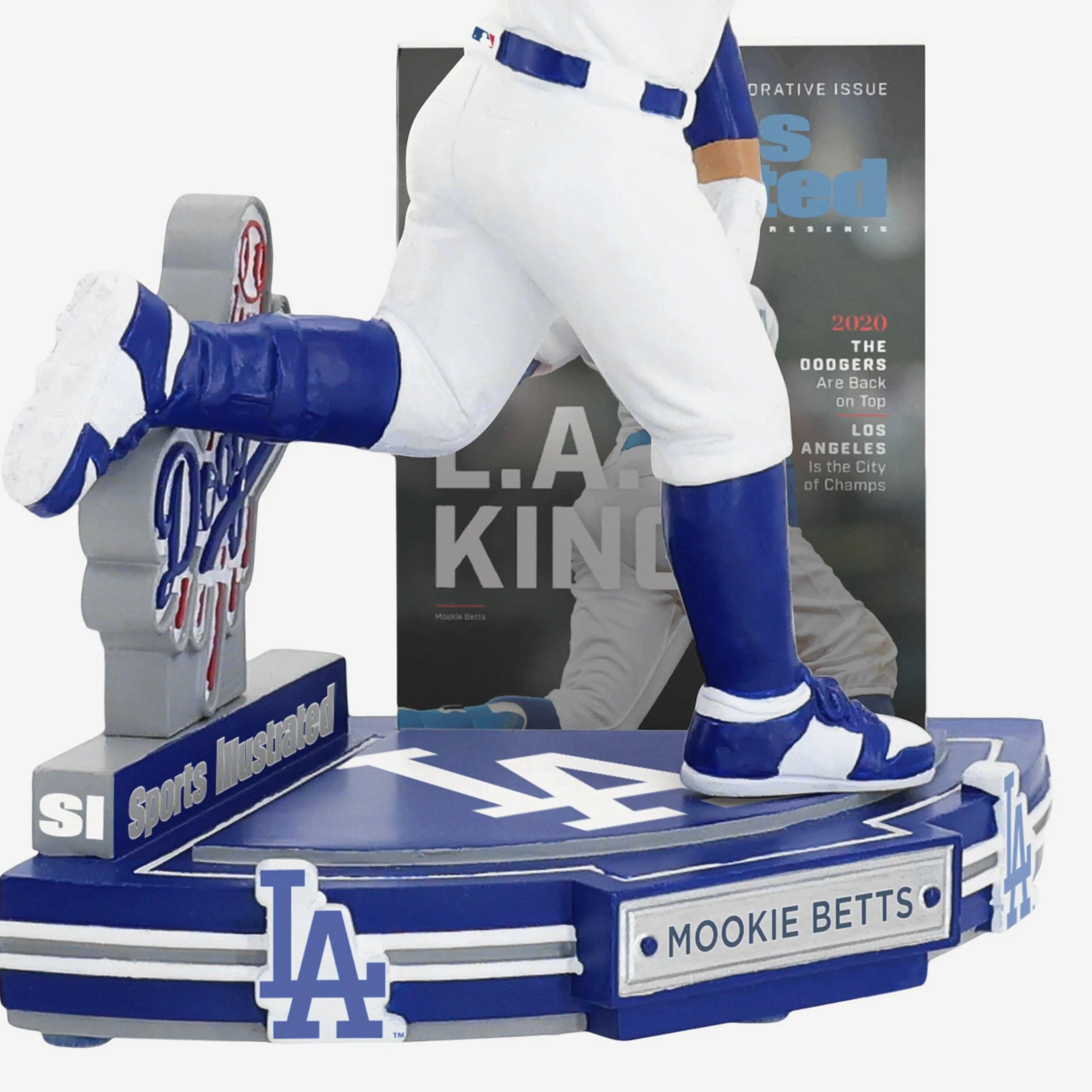 Mookie Betts Los Angeles Dodgers LA Kings 2020 World Series Commemorative Sports Illustrated Cover Bobblehead - Image 3