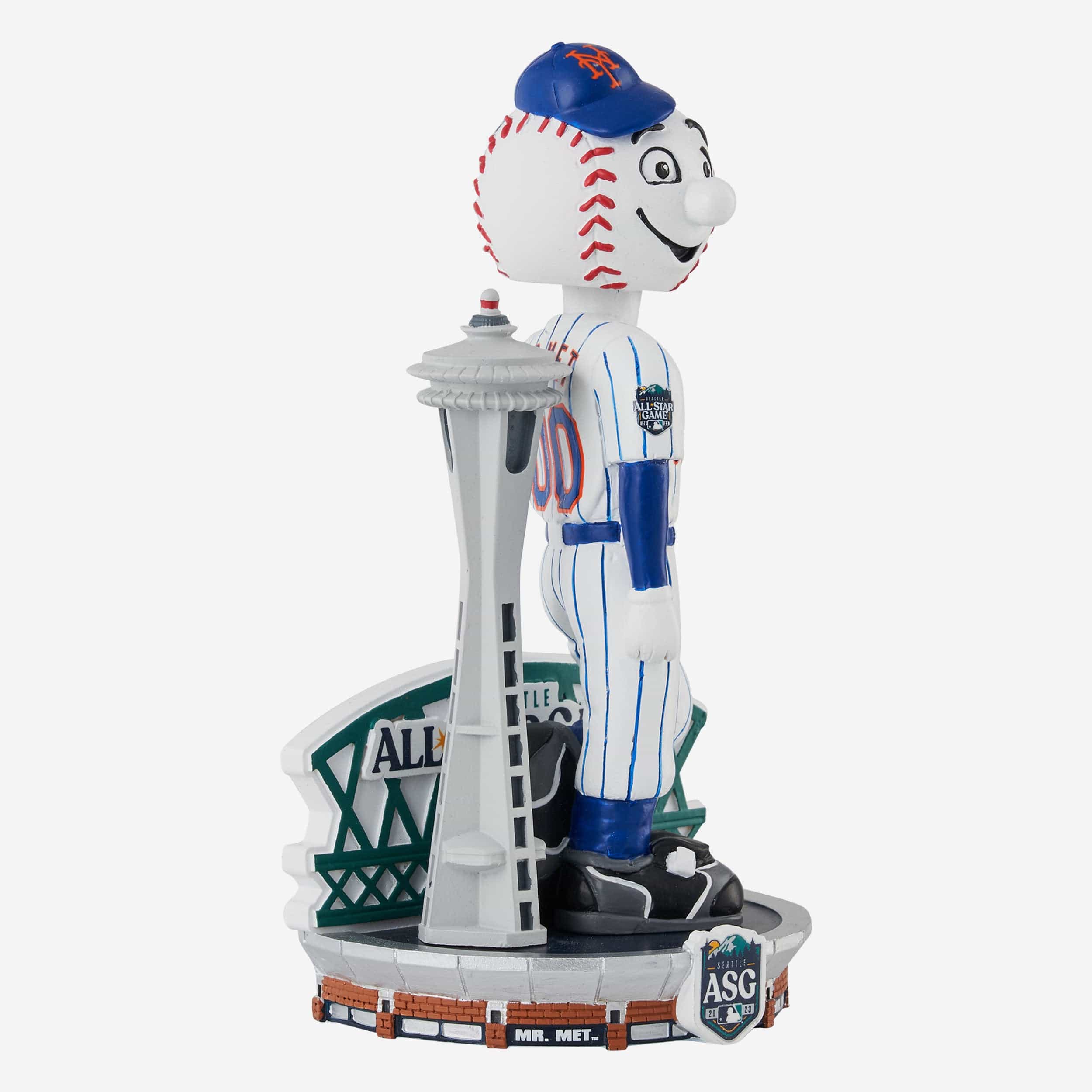 Mr Met New York Mets 2023 All-Star Bobbles on Parade Mascot Bobblehead - Image 4