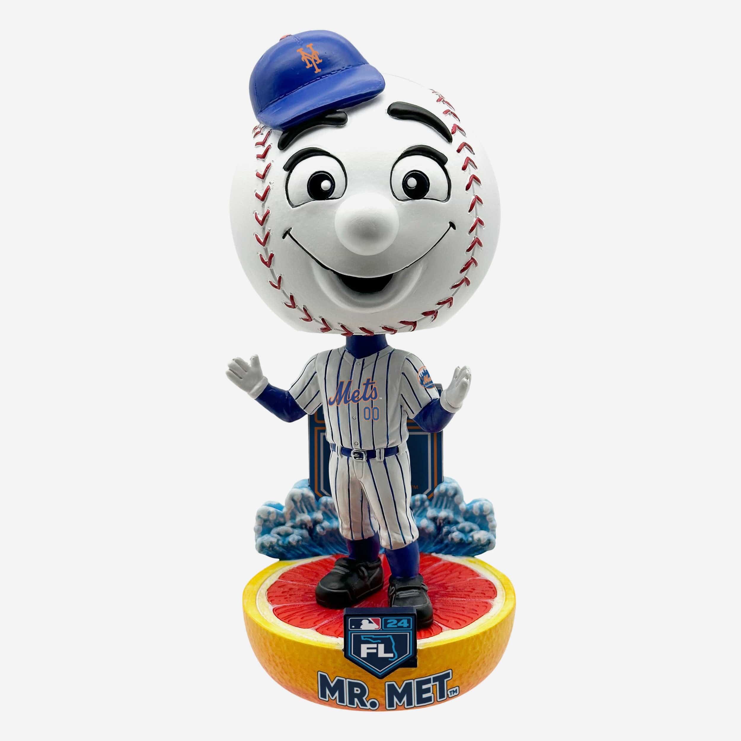 Mr Met New York Mets 2024 Spring Training Grapefruit League Mascot Bighead Bobblehead