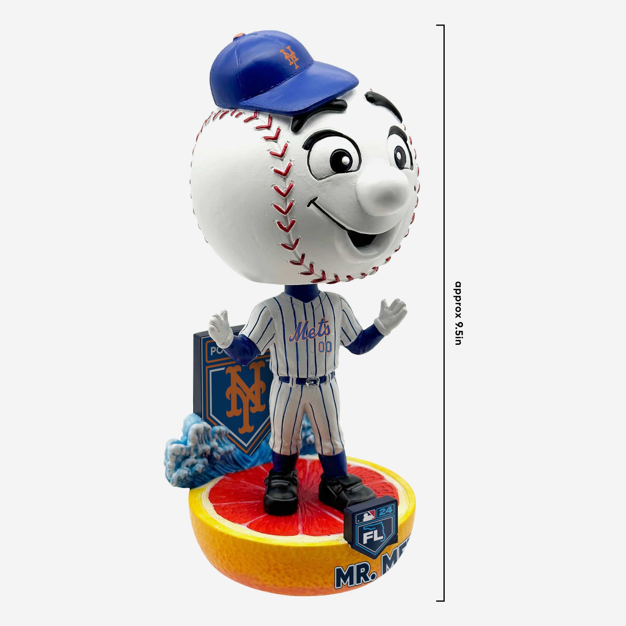 Mr Met New York Mets 2024 Spring Training Grapefruit League Mascot Bighead Bobblehead - Image 3