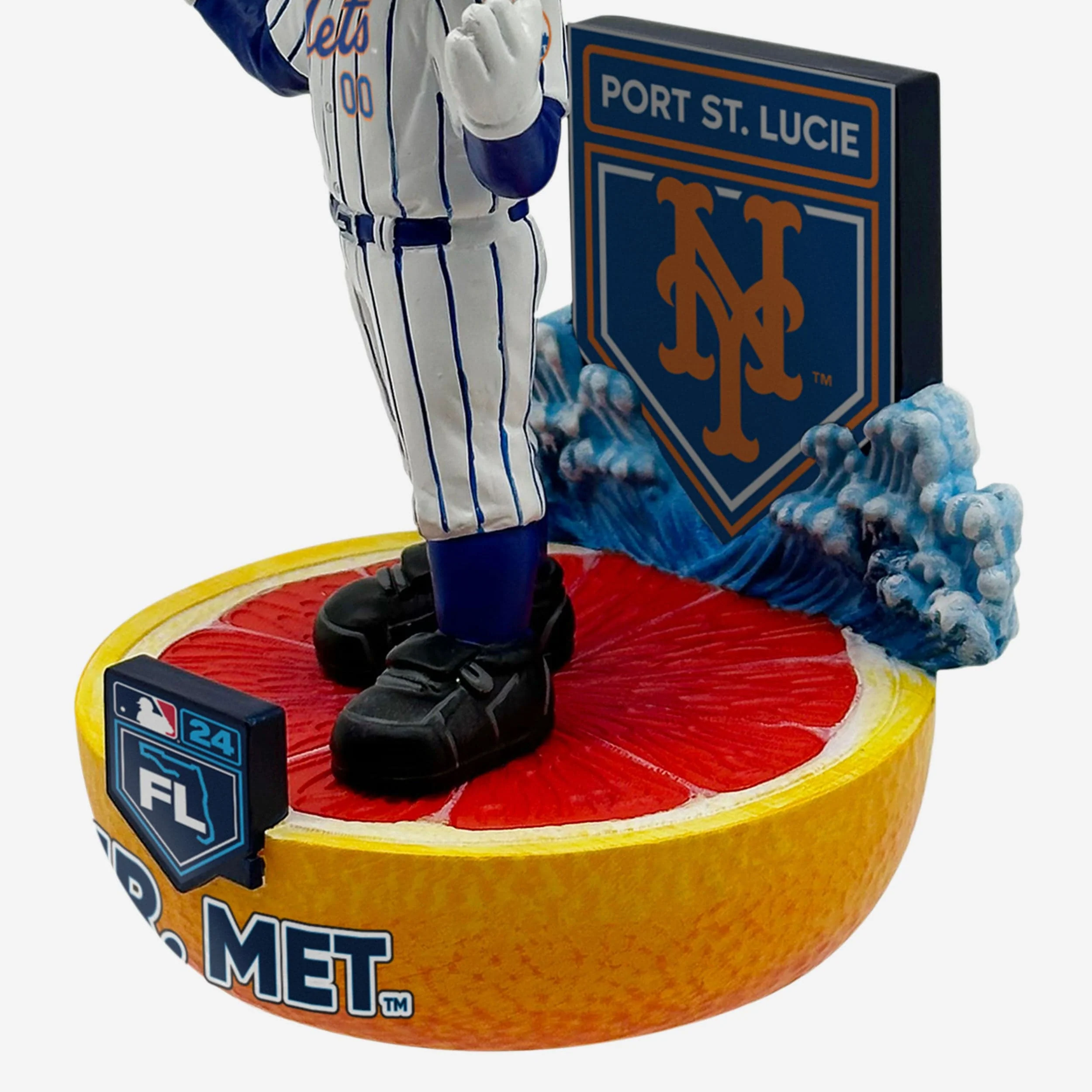 Mr Met New York Mets 2024 Spring Training Grapefruit League Mascot Bighead Bobblehead - Image 4
