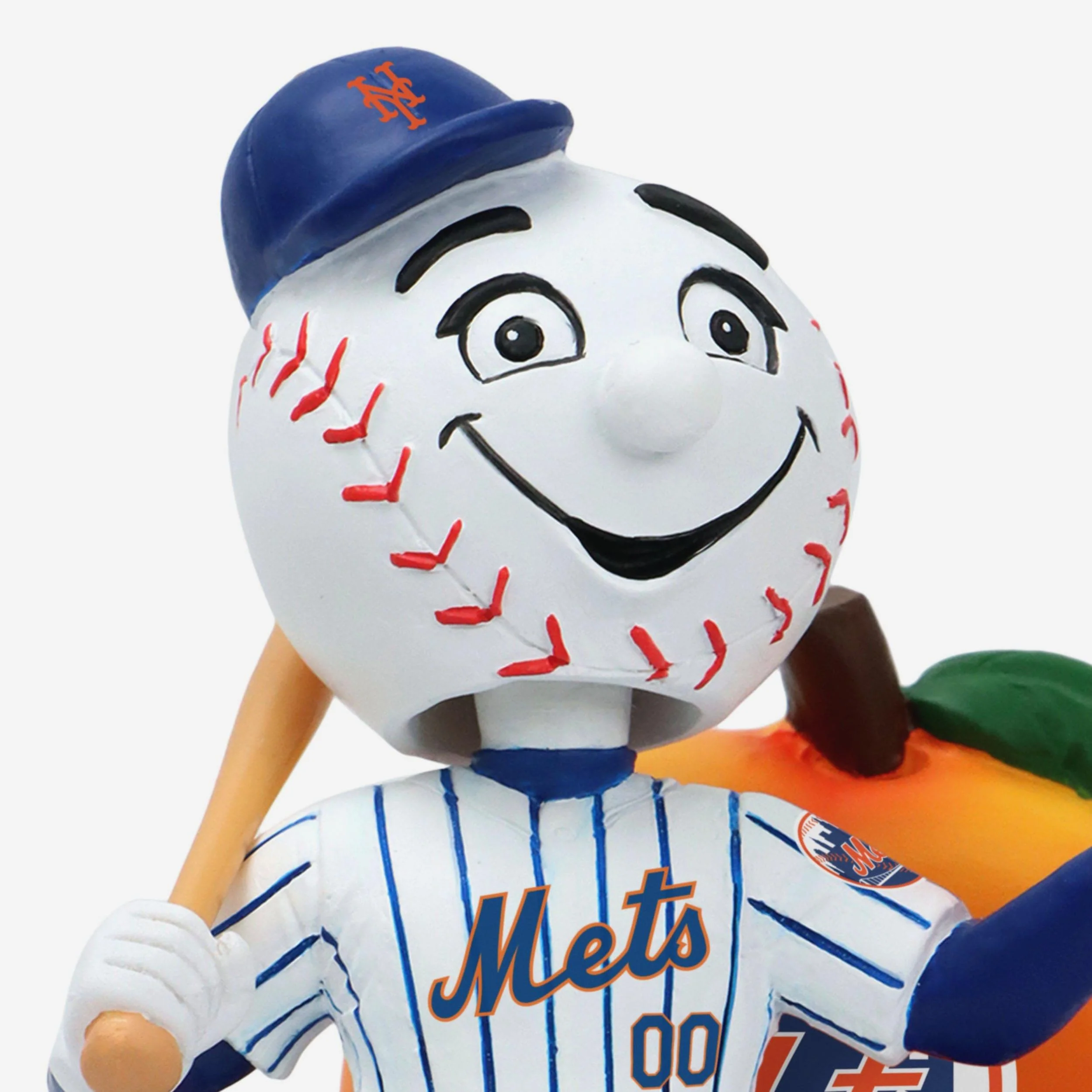 Mr Met New York Mets 2025 MLB All-Star Peach Mascot Mini Bobblehead Scene - Image 2