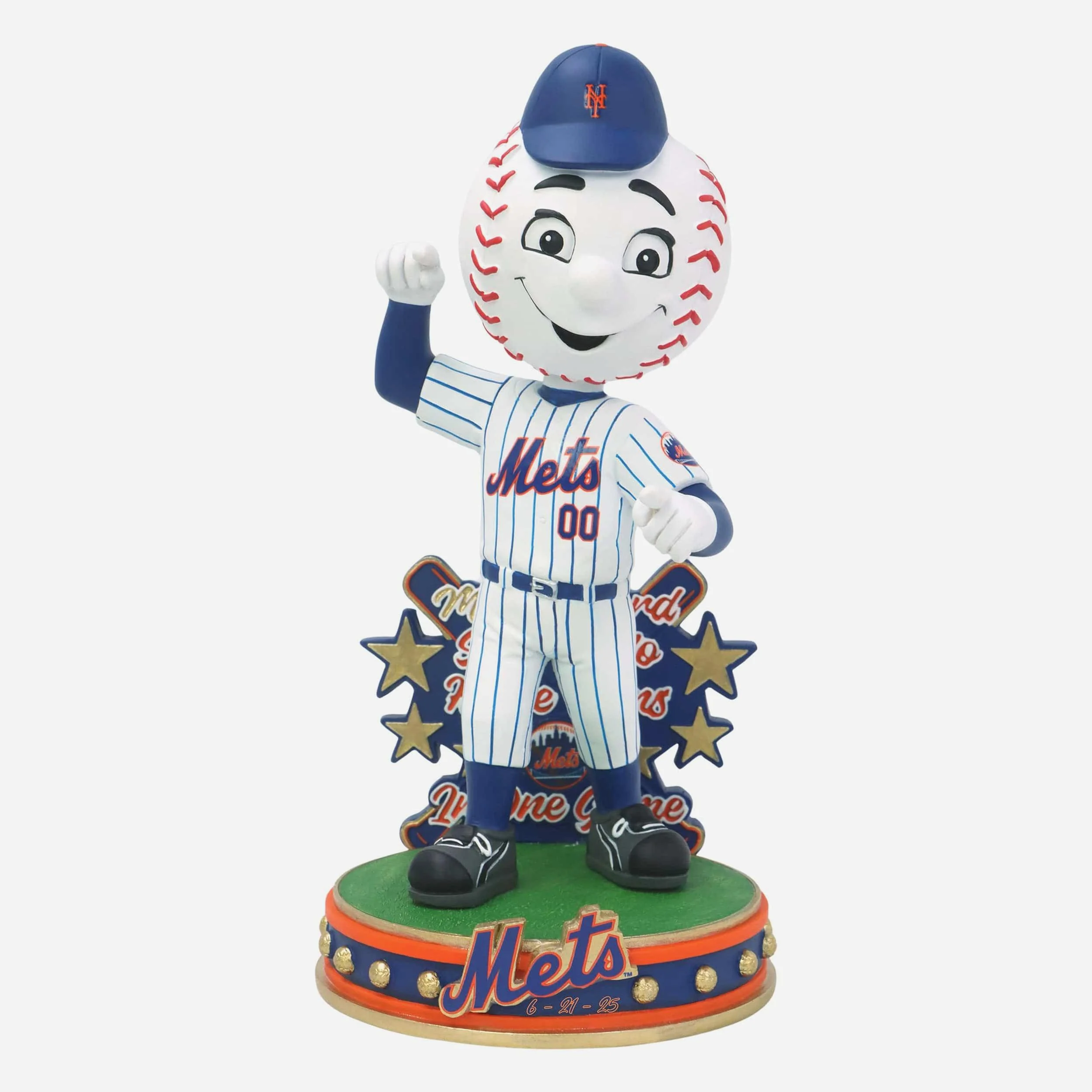 Mr Met New York Mets 7 Solo Home Runs MLB Record Mascot Bobblehead