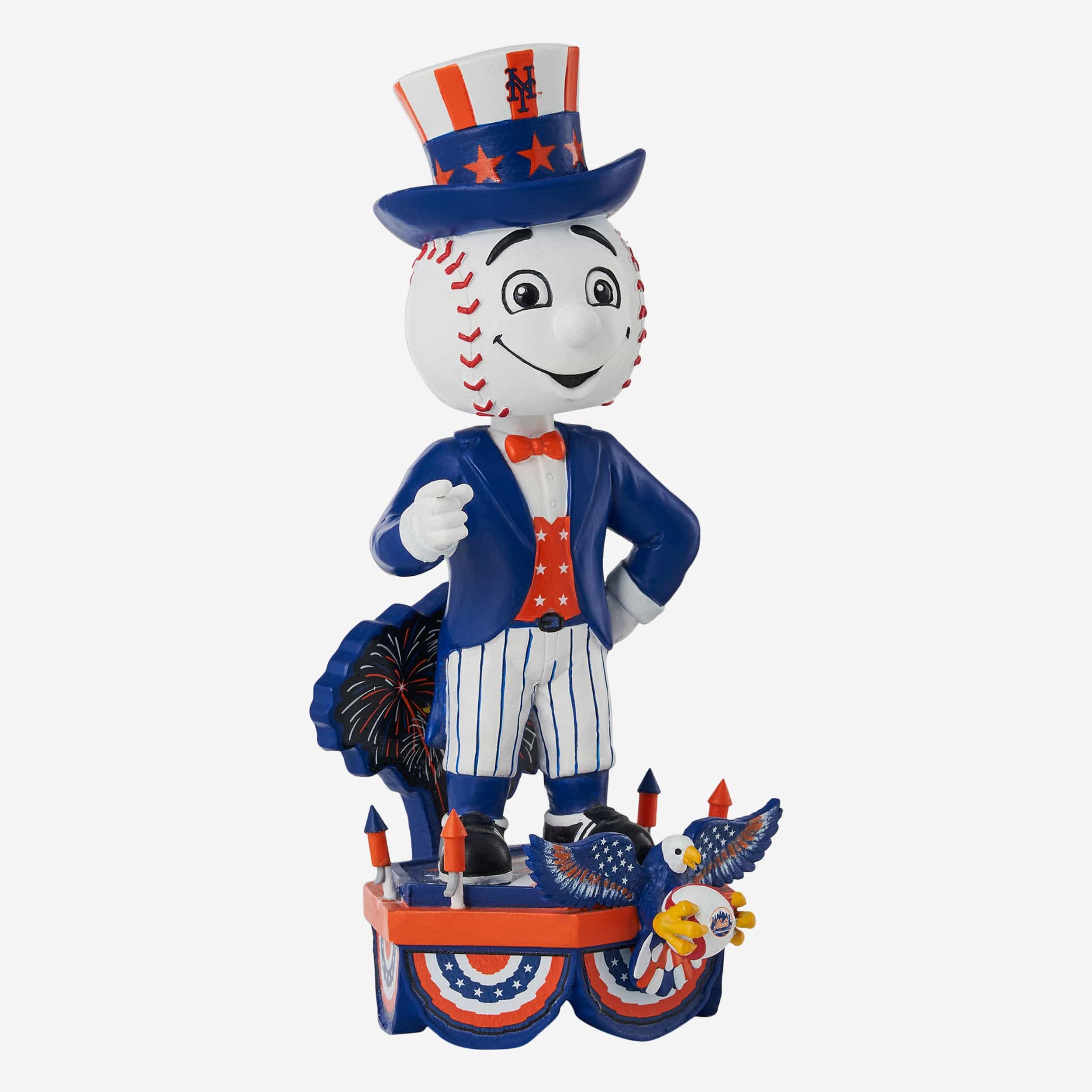 Mr Met New York Mets Americana Mascot Bobblehead - Image 4