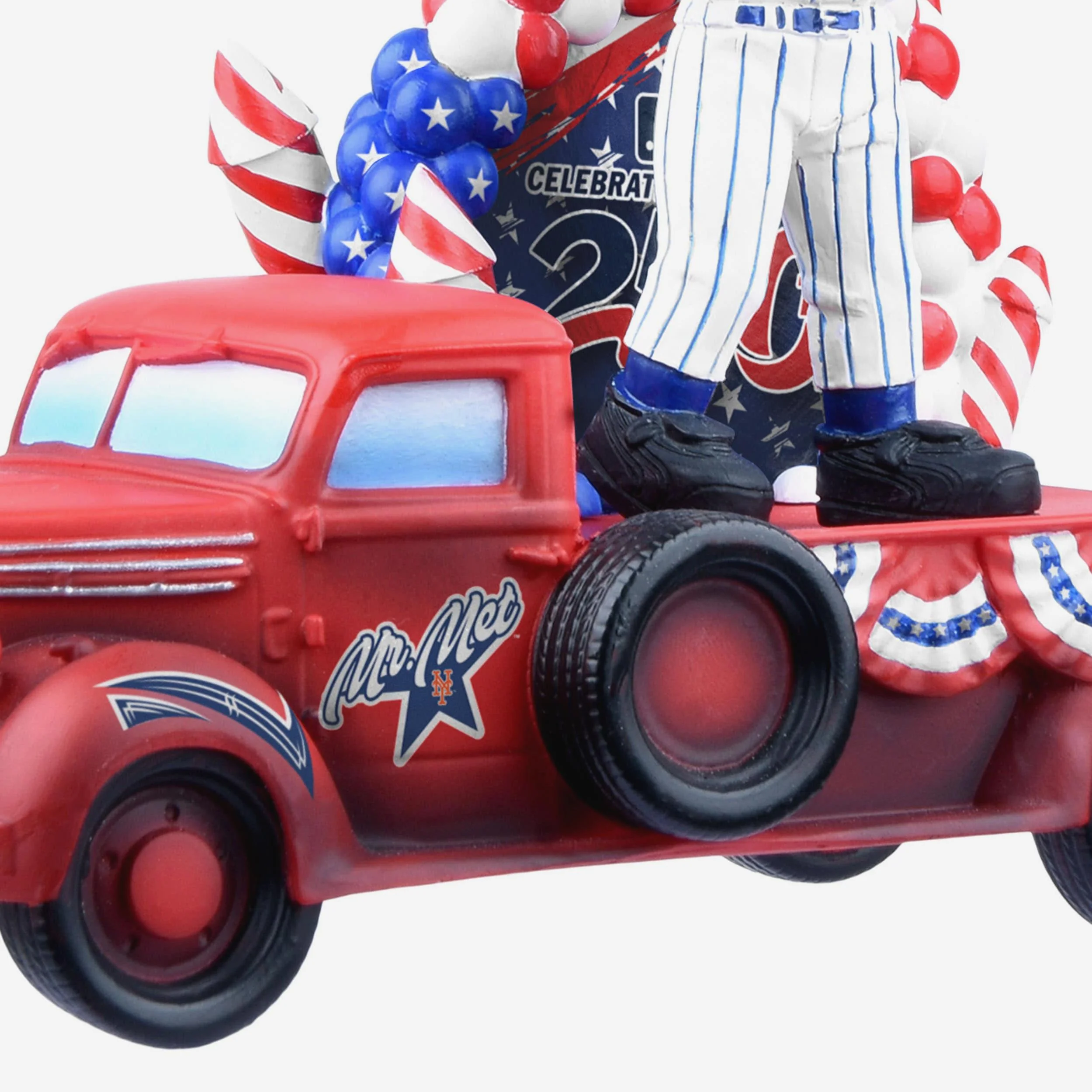 Mr Met New York Mets America's 250th Anniversary Parade Float Mascot Bobblehead - Image 3