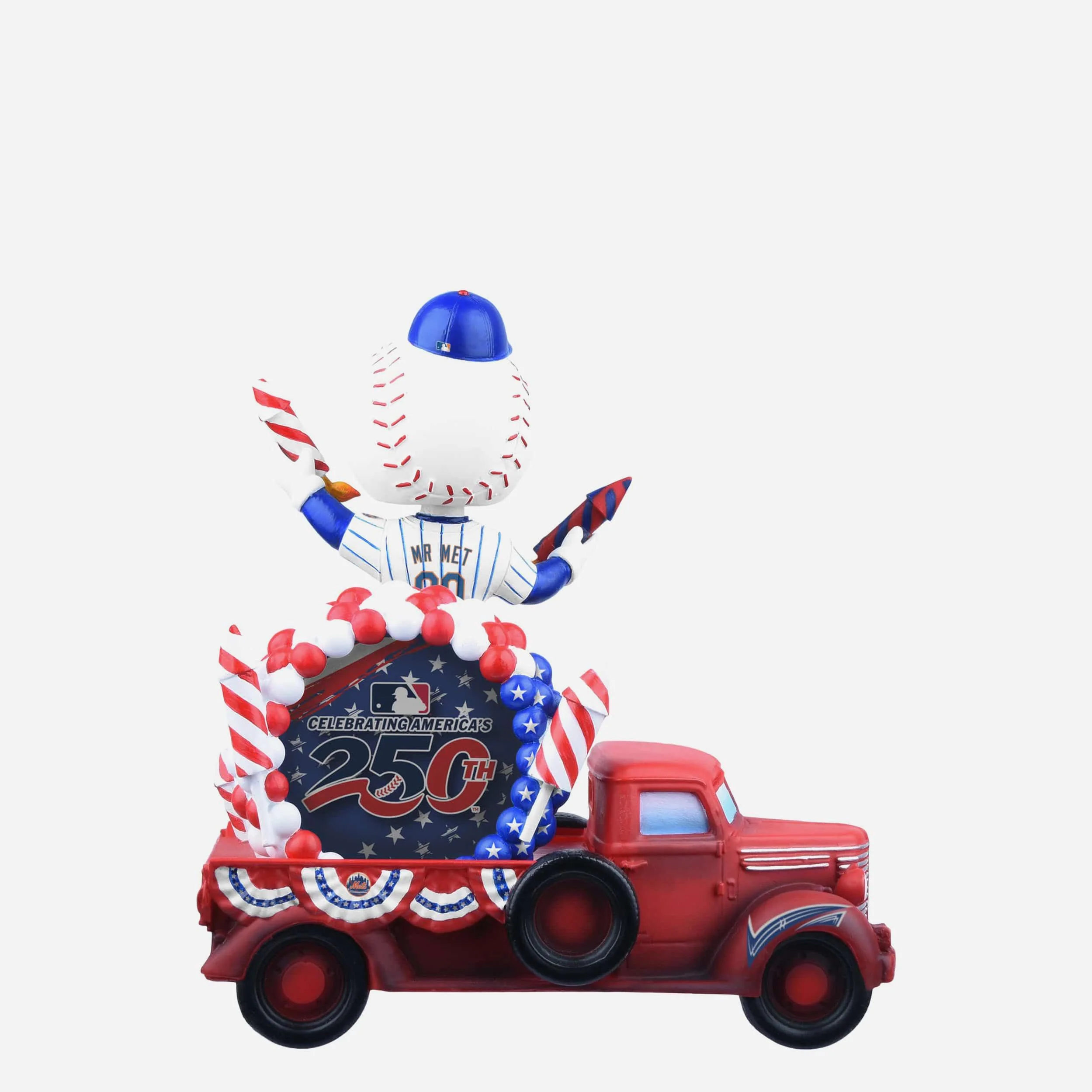 Mr Met New York Mets America's 250th Anniversary Parade Float Mascot Bobblehead - Image 6