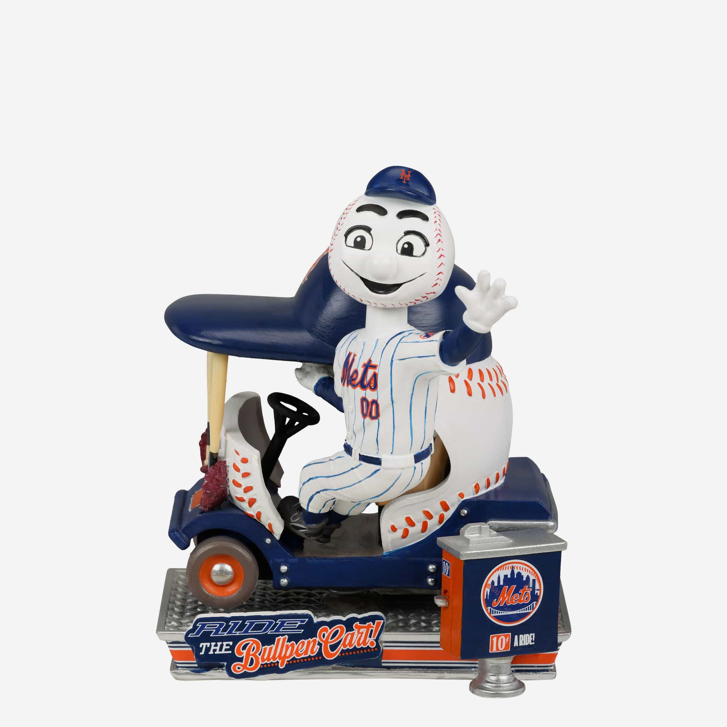 Mr Met New York Mets Bullpen Cart Mascot Bobblehead