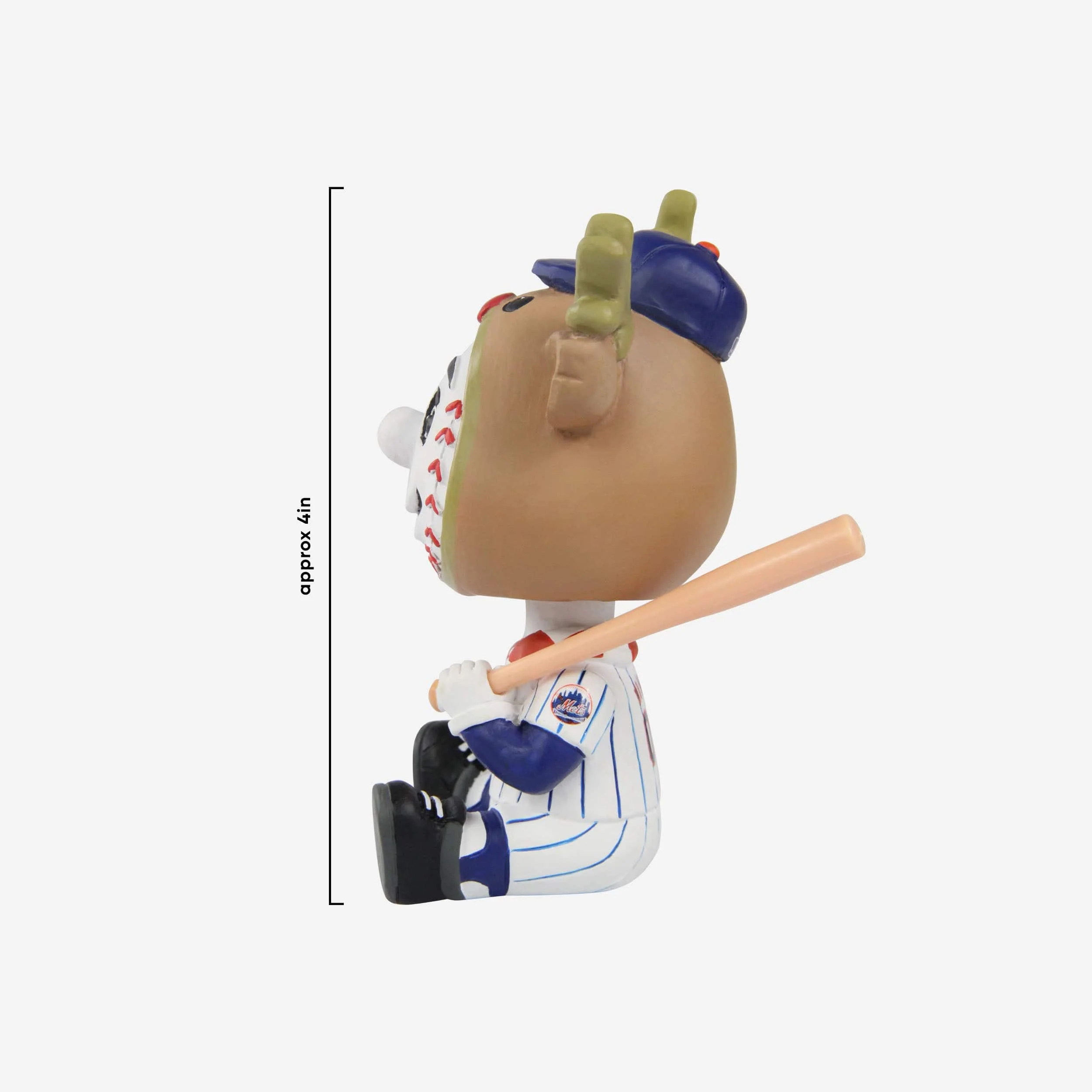 Mr Met New York Mets Christmas Mascot Bobble Bro Mini Bobblehead - Image 3