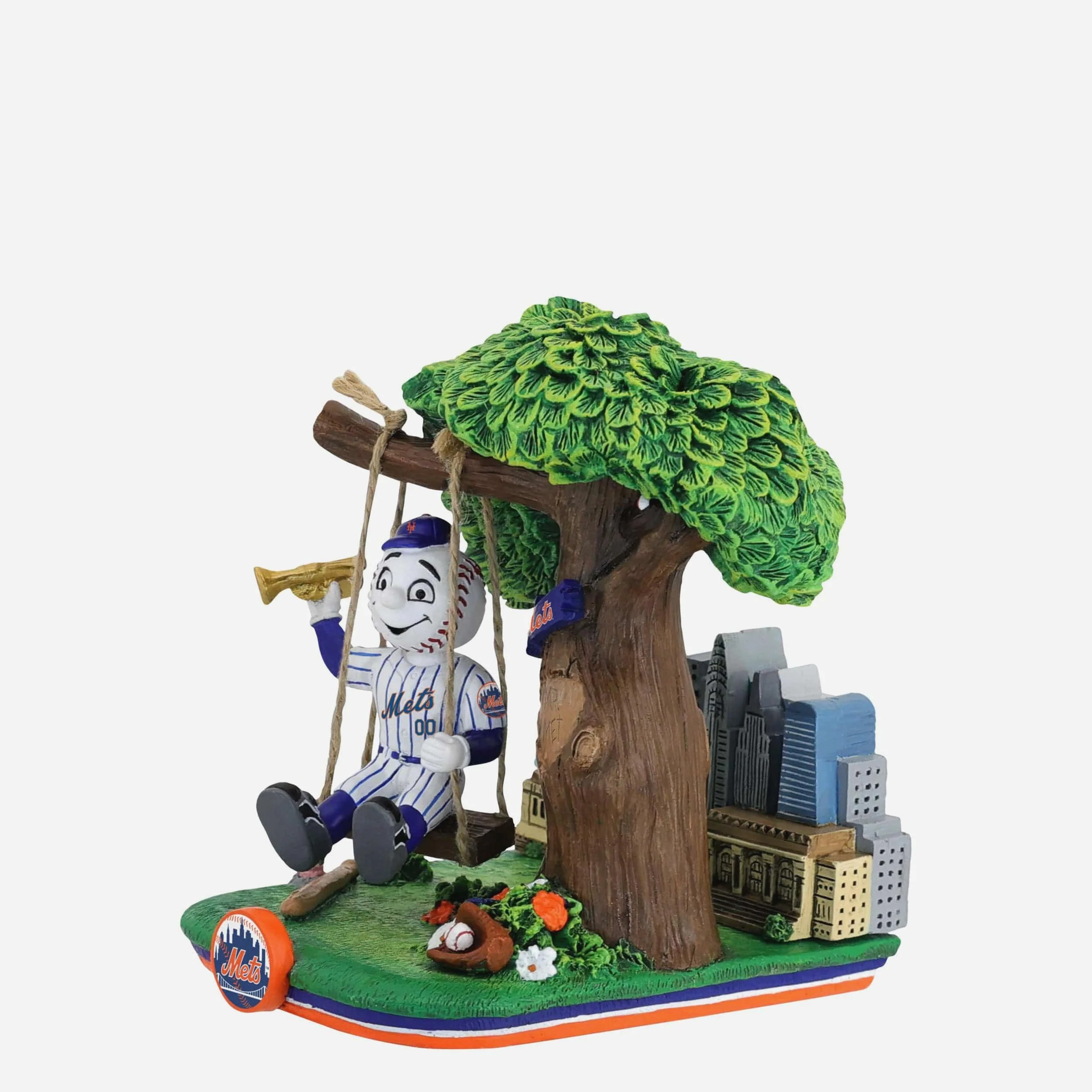 Mr Met New York Mets City Park Swing Mini Bobblehead - Image 4