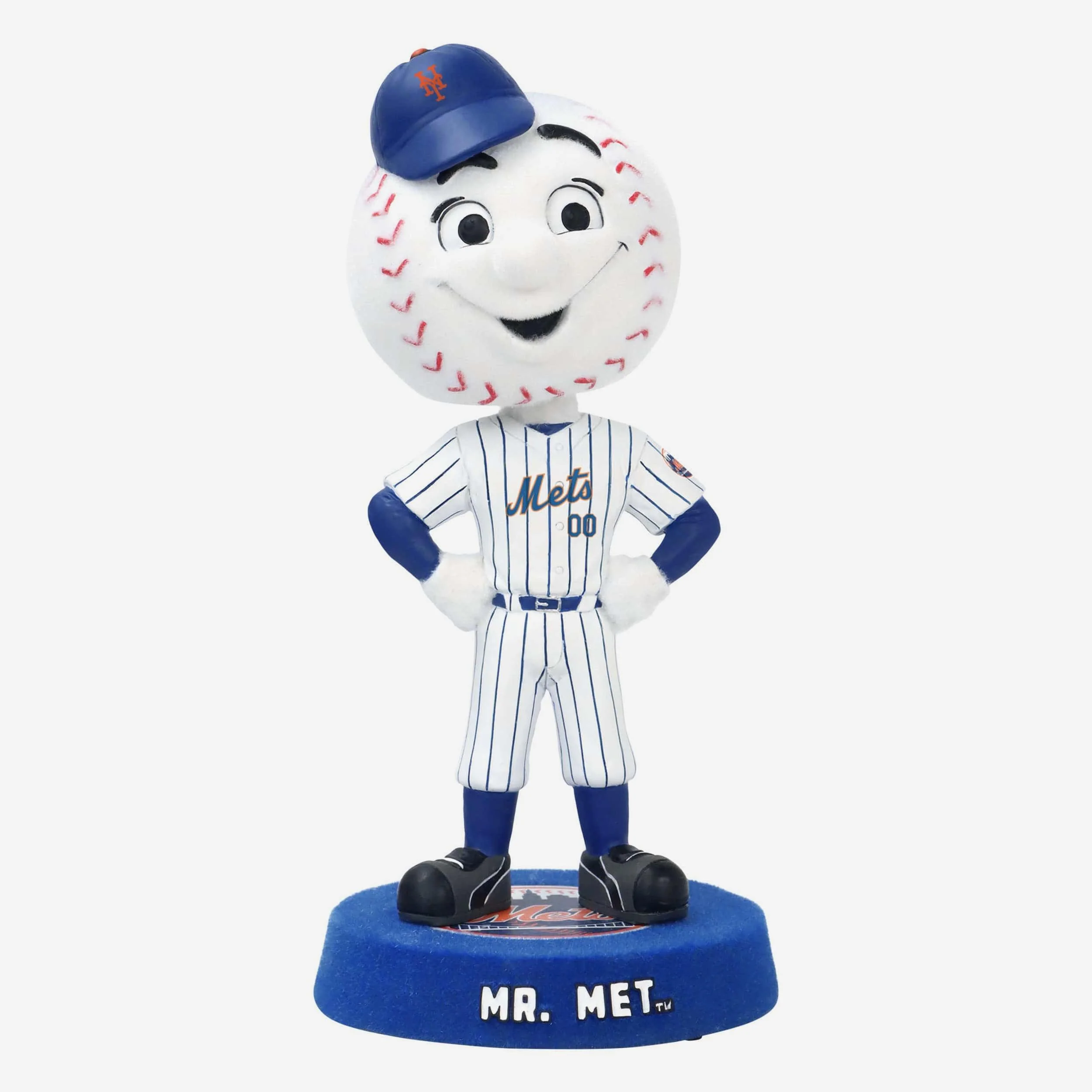 Mr Met New York Mets Fuzzy Fur Mascot Bobblehead