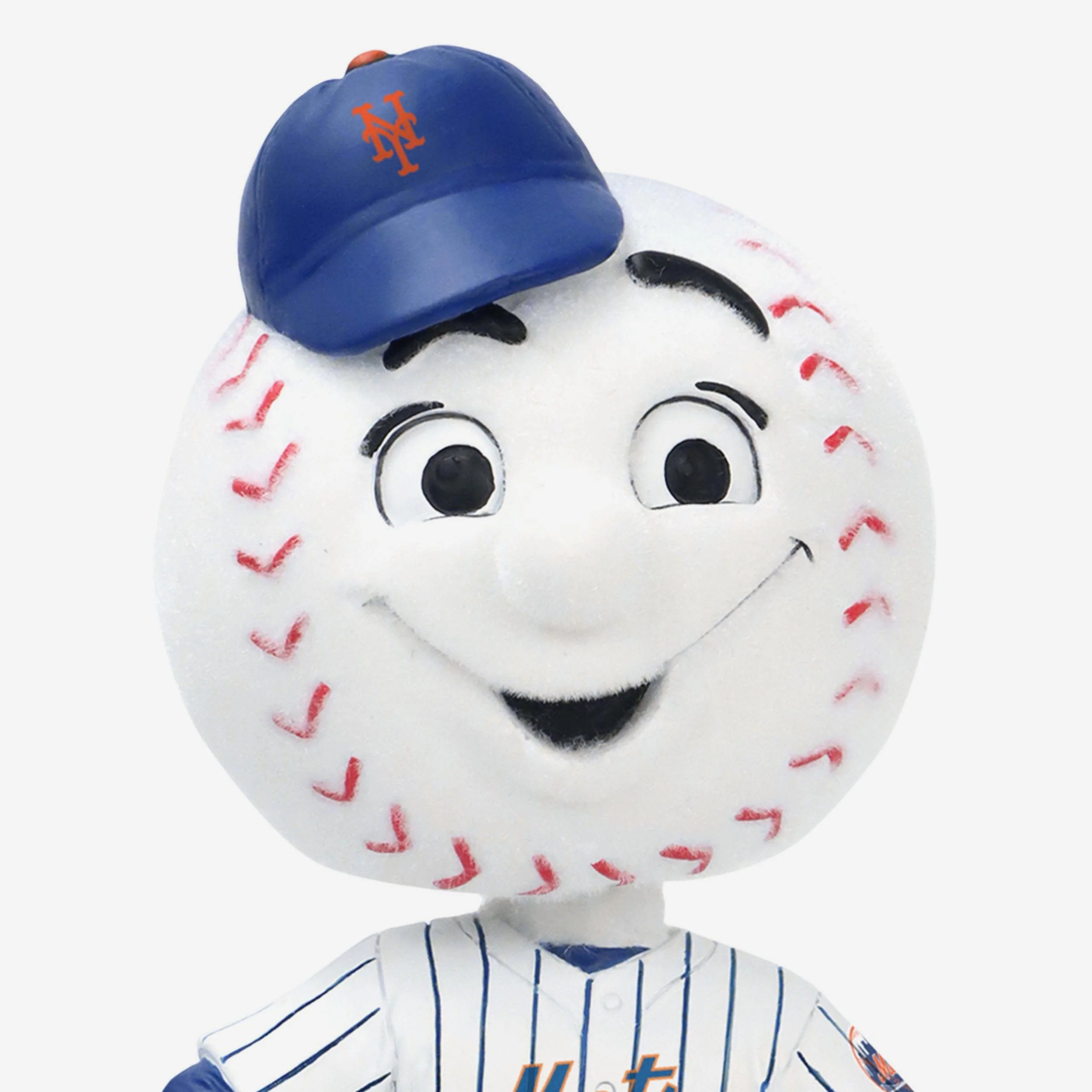 Mr Met New York Mets Fuzzy Fur Mascot Bobblehead - Image 2