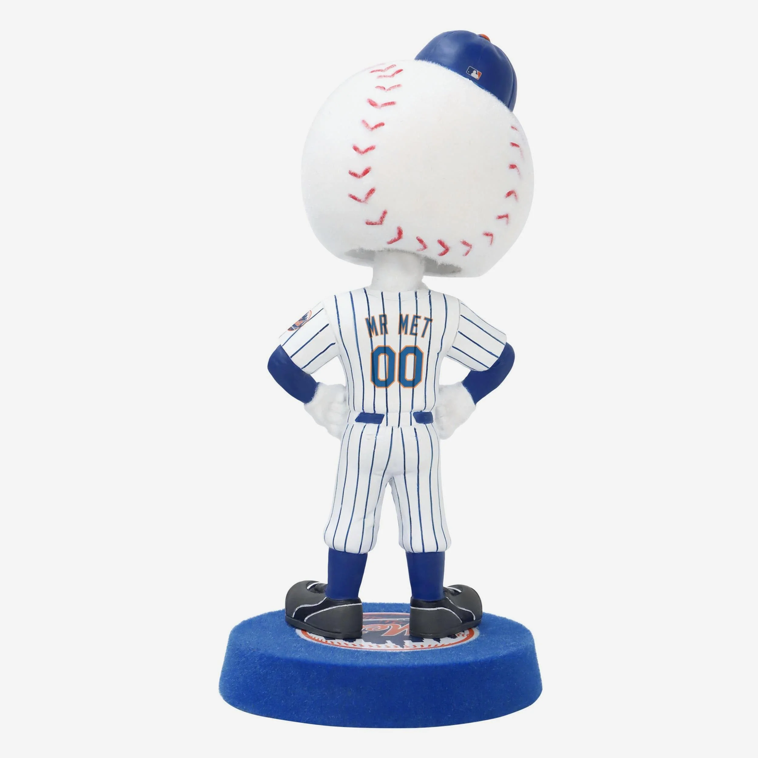 Mr Met New York Mets Fuzzy Fur Mascot Bobblehead - Image 5