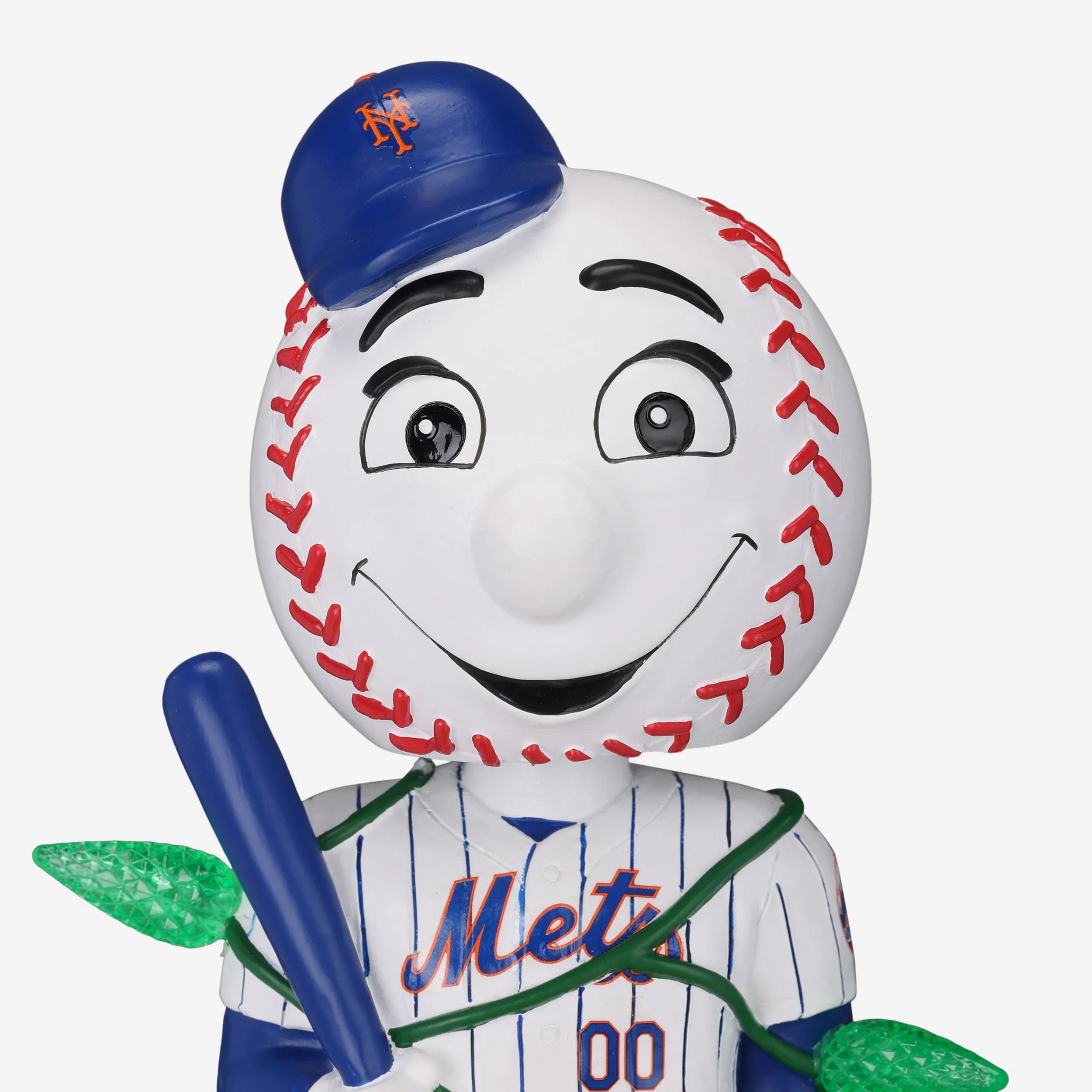 Mr Met New York Mets Holiday Lights Mascot Bobblehead - Image 3