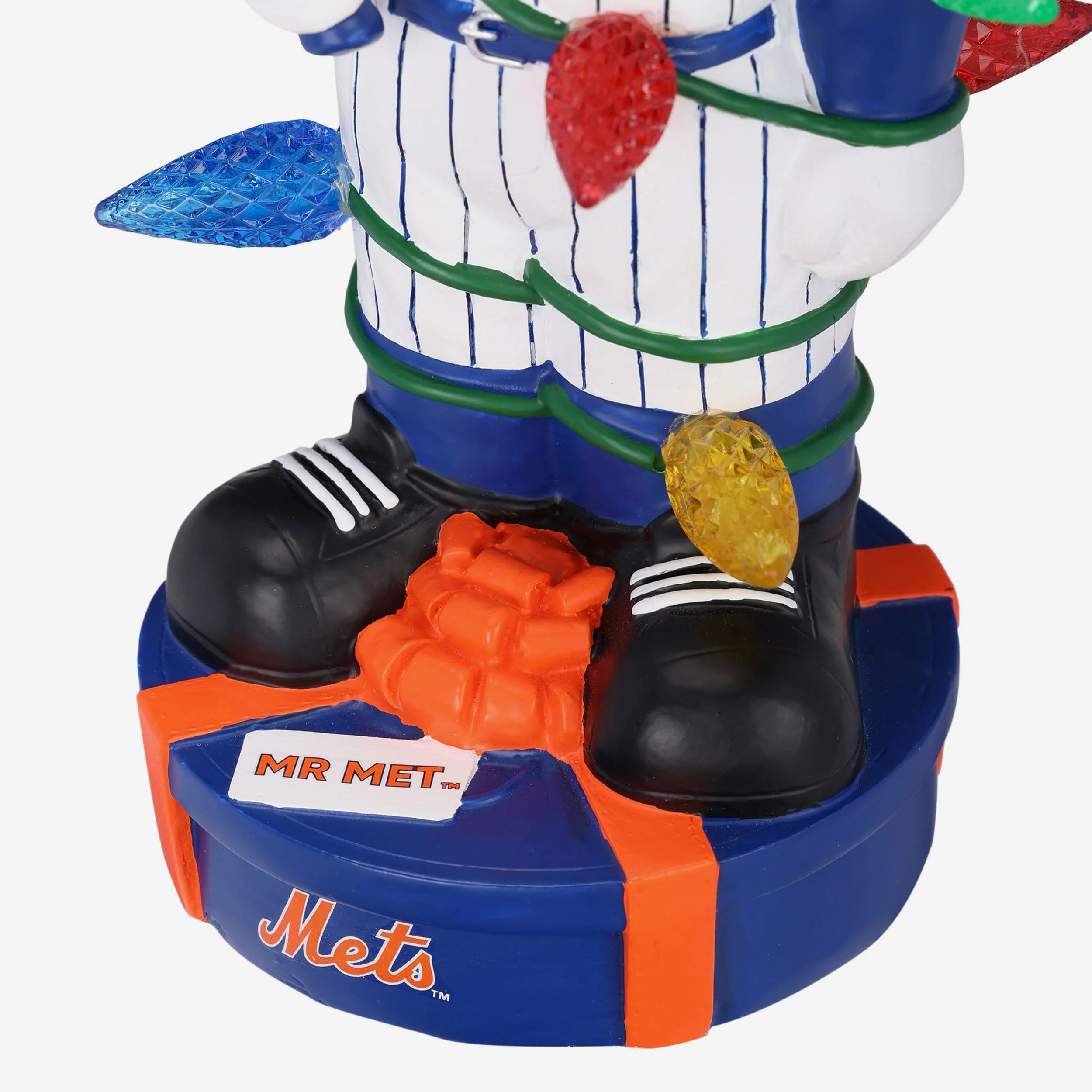 Mr Met New York Mets Holiday Lights Mascot Bobblehead - Image 4