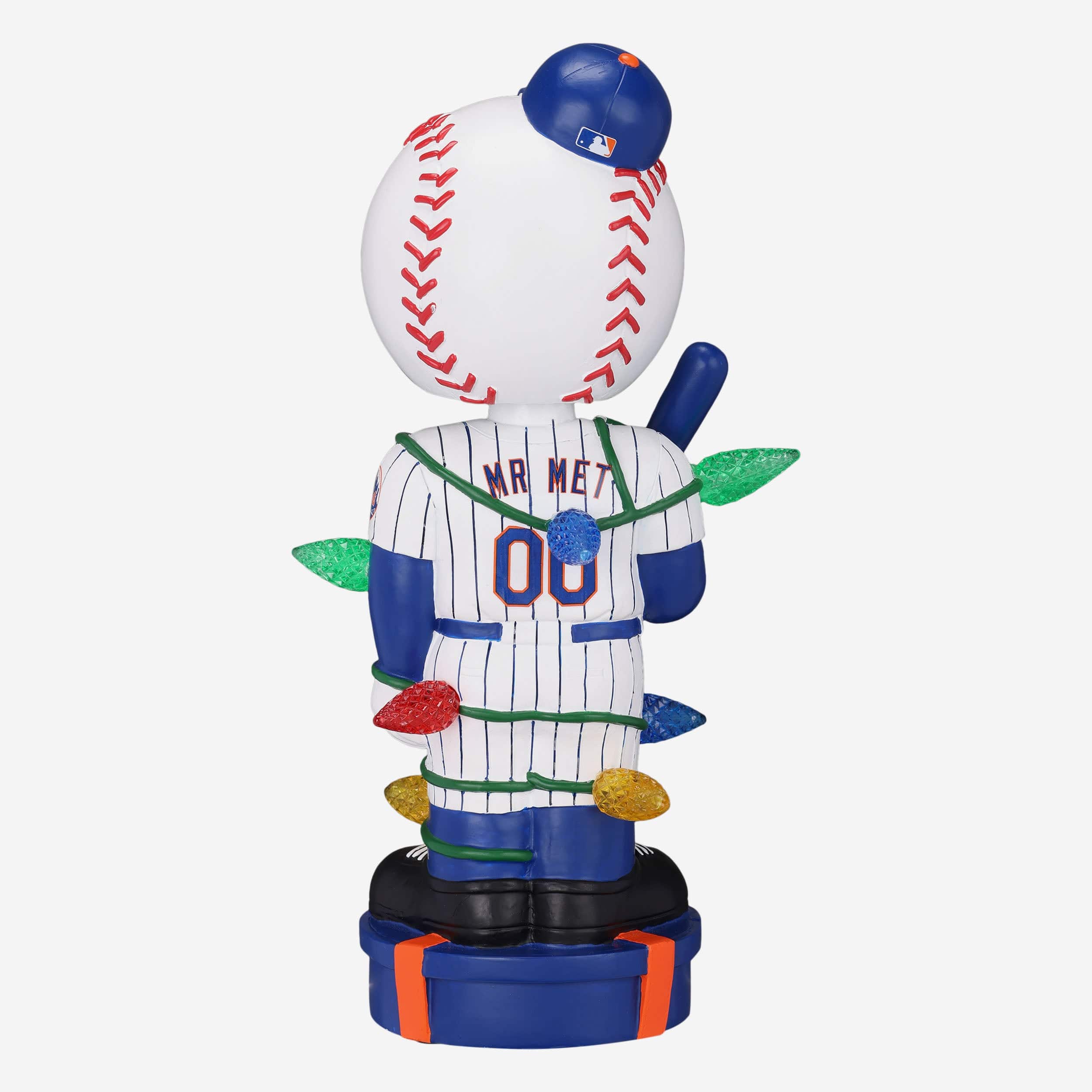 Mr Met New York Mets Holiday Lights Mascot Bobblehead - Image 6