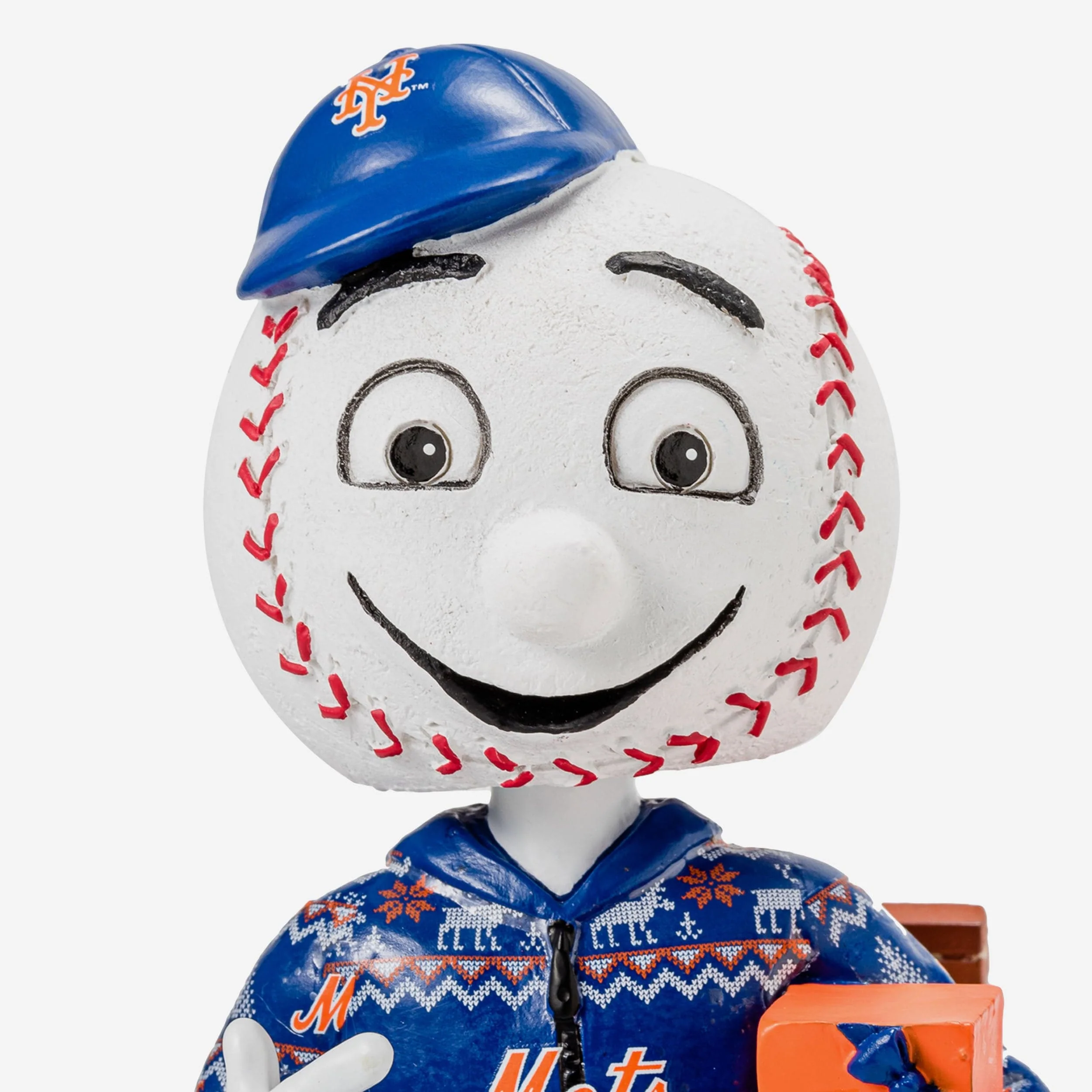 Mr Met New York Mets Holiday Mascot Bobblehead - Image 2