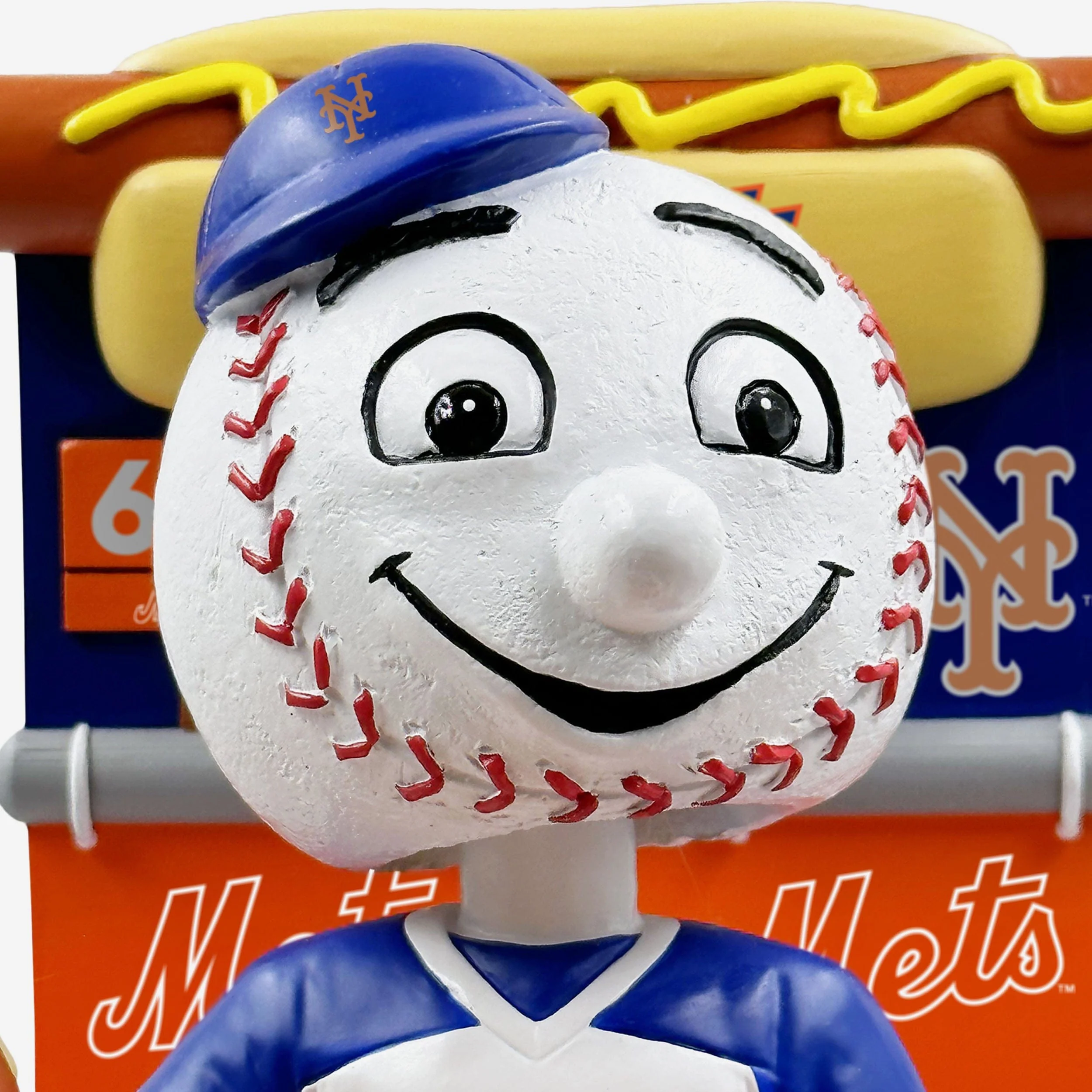 Mr Met New York Mets Hot Dog Eating Contest Mascot Bobblehead - Image 2
