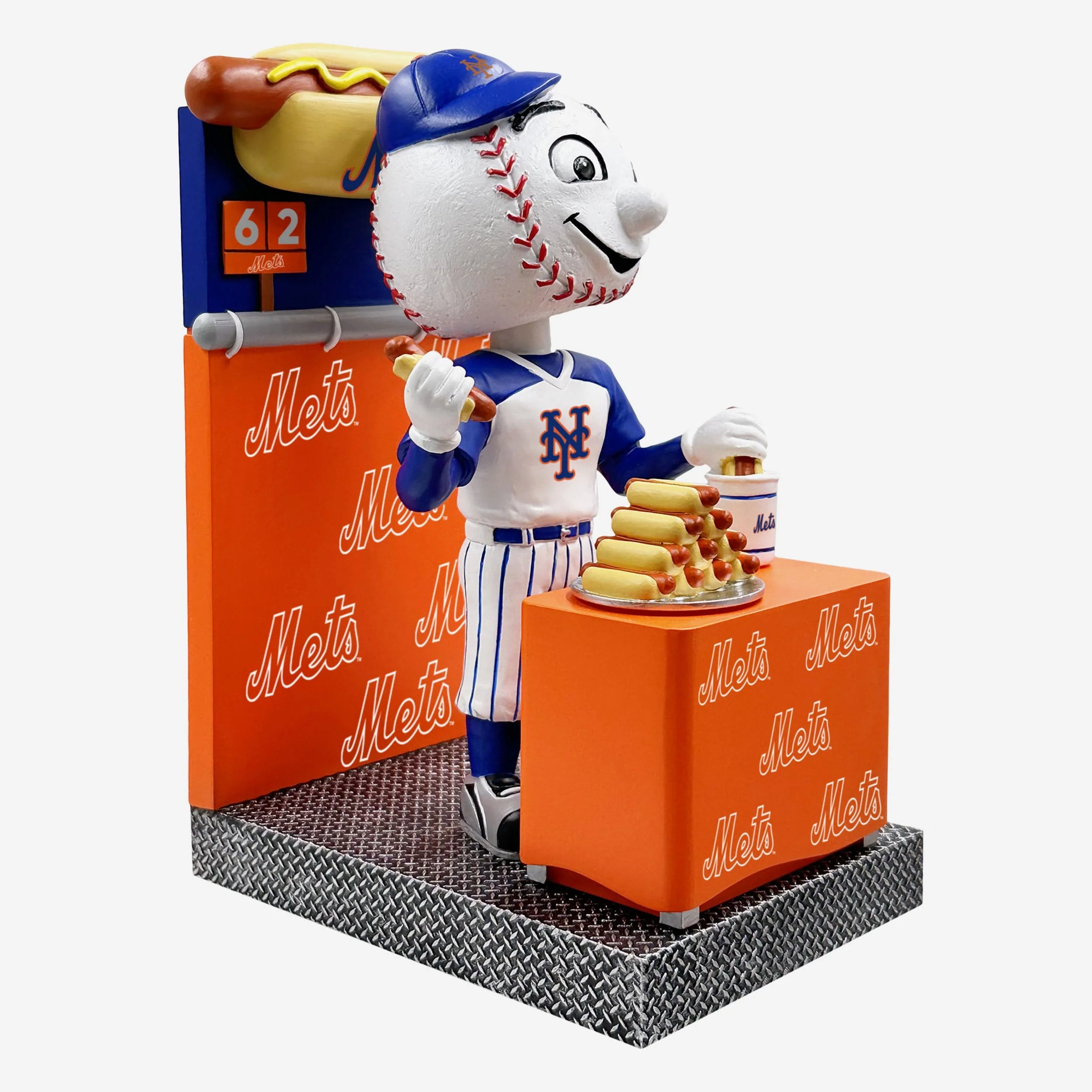 Mr Met New York Mets Hot Dog Eating Contest Mascot Bobblehead - Image 4