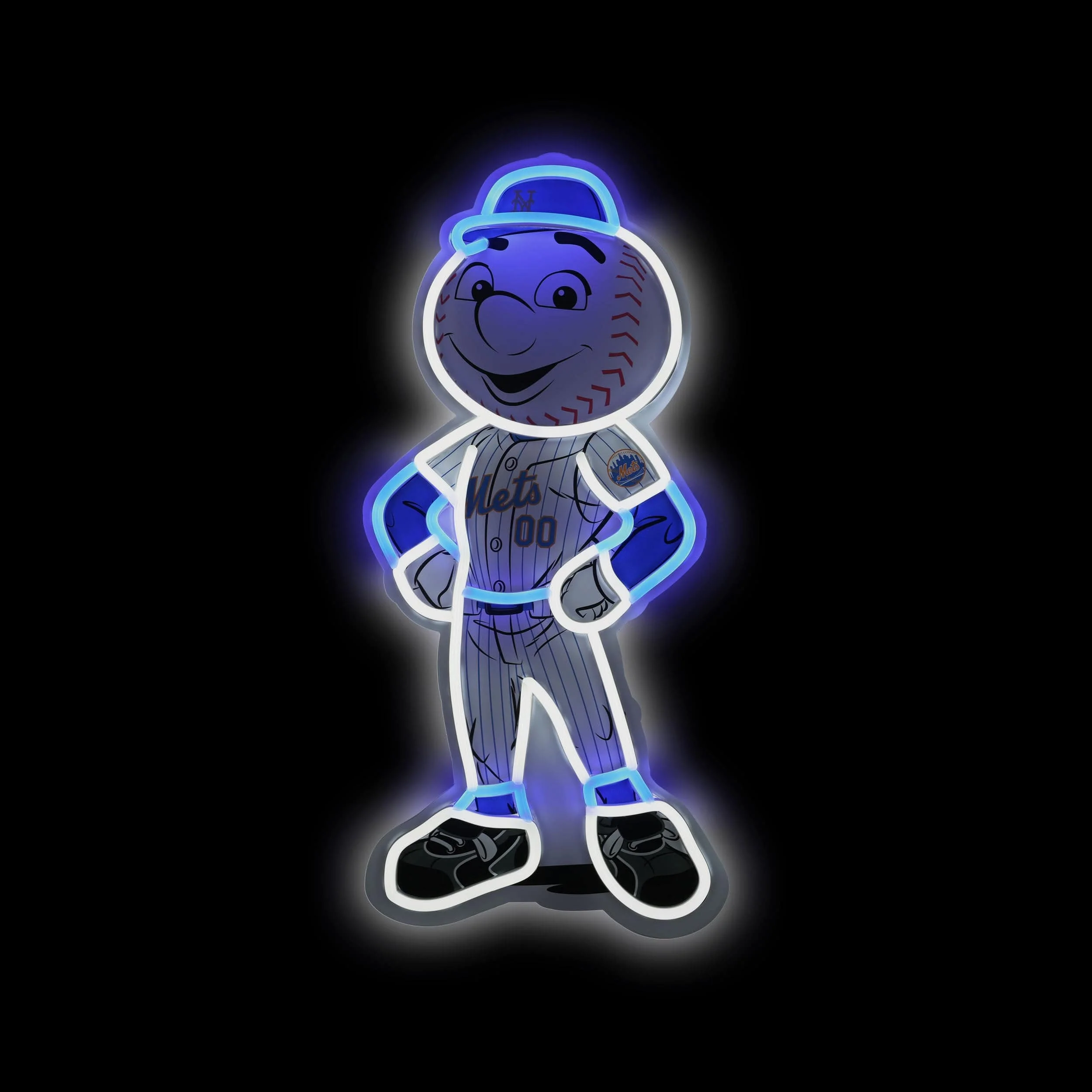 Mr Met New York Mets LED Neon Light Up Mascot Sign - Image 2