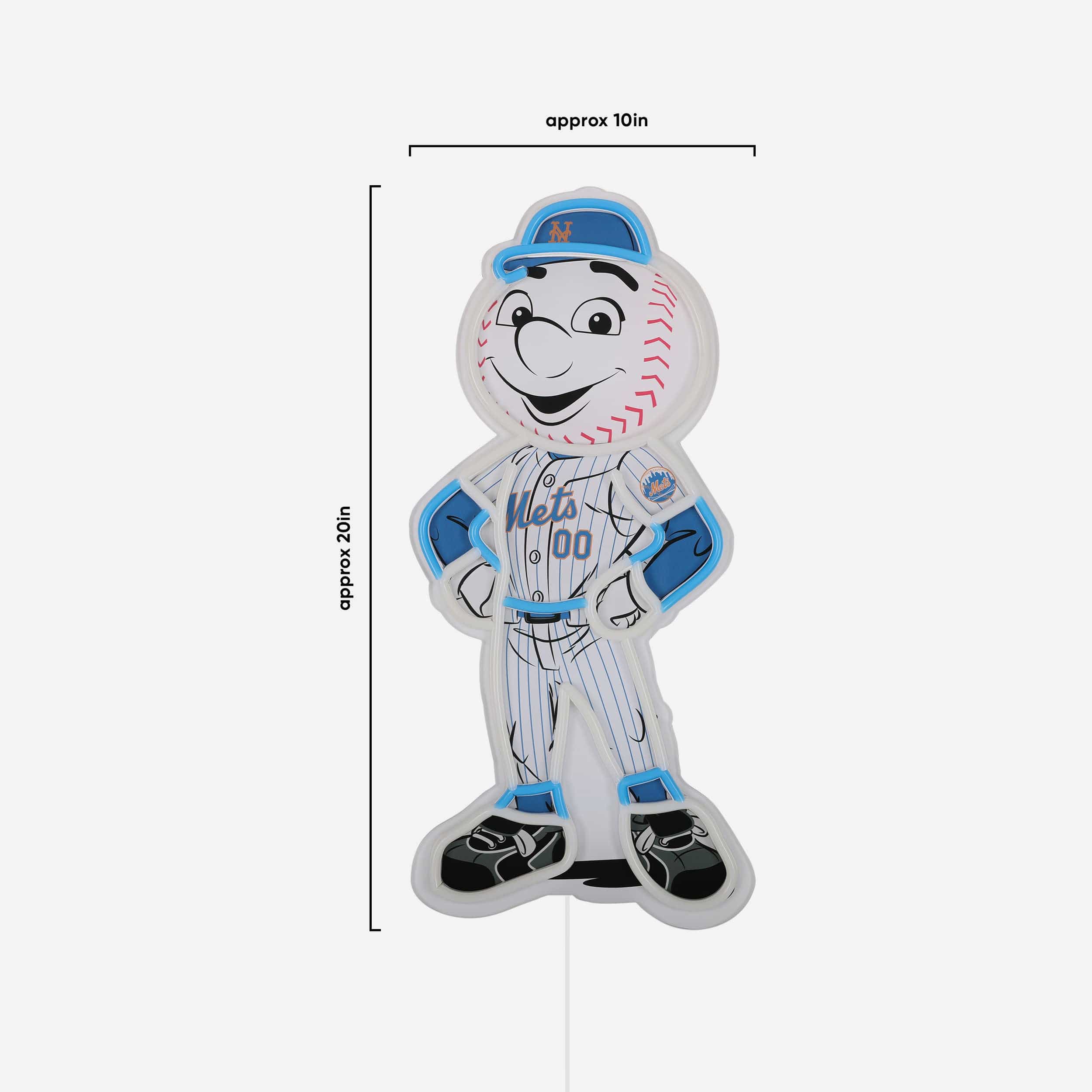 Mr Met New York Mets LED Neon Light Up Mascot Sign - Image 5