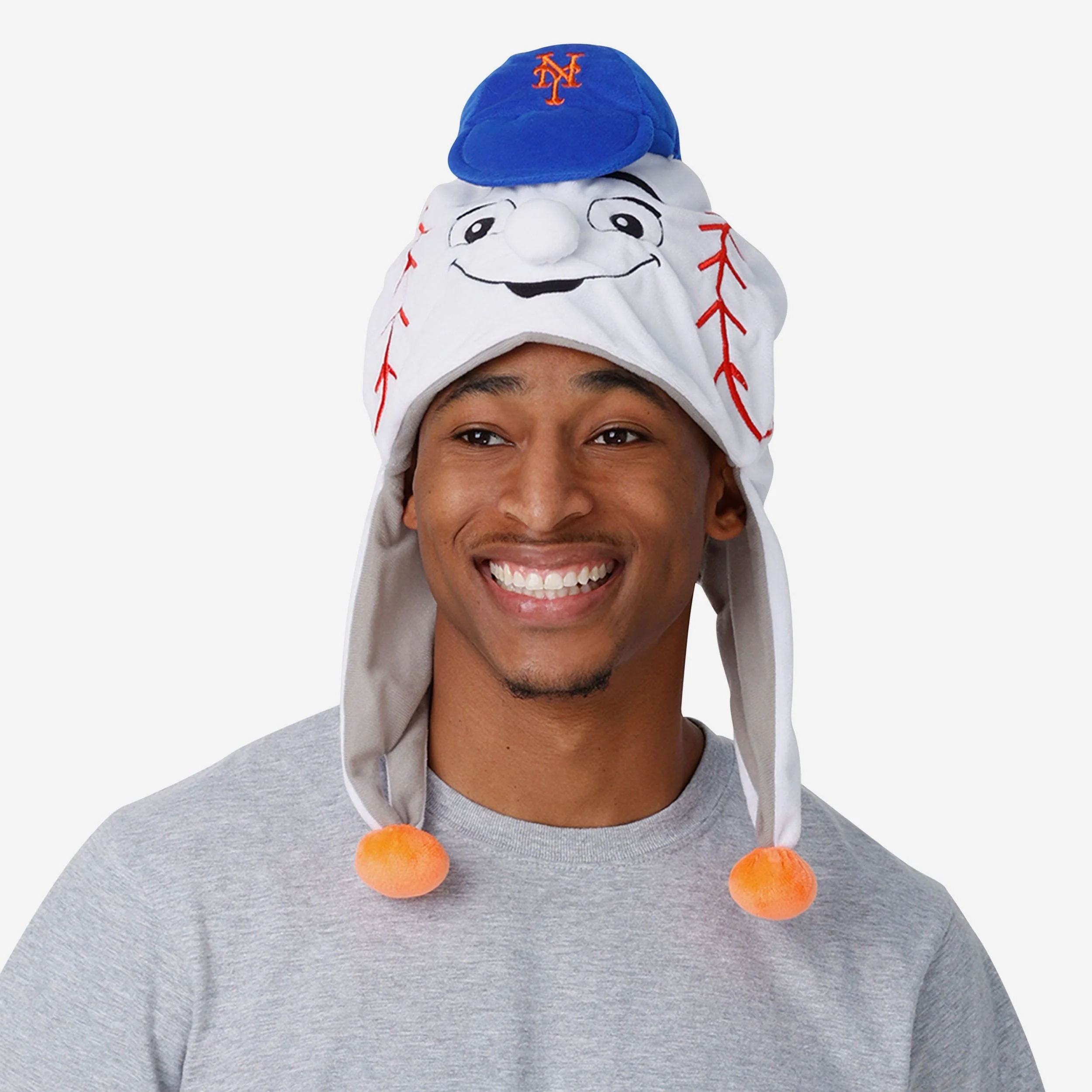 Mr Met New York Mets Mascot Plush Hat - Image 3