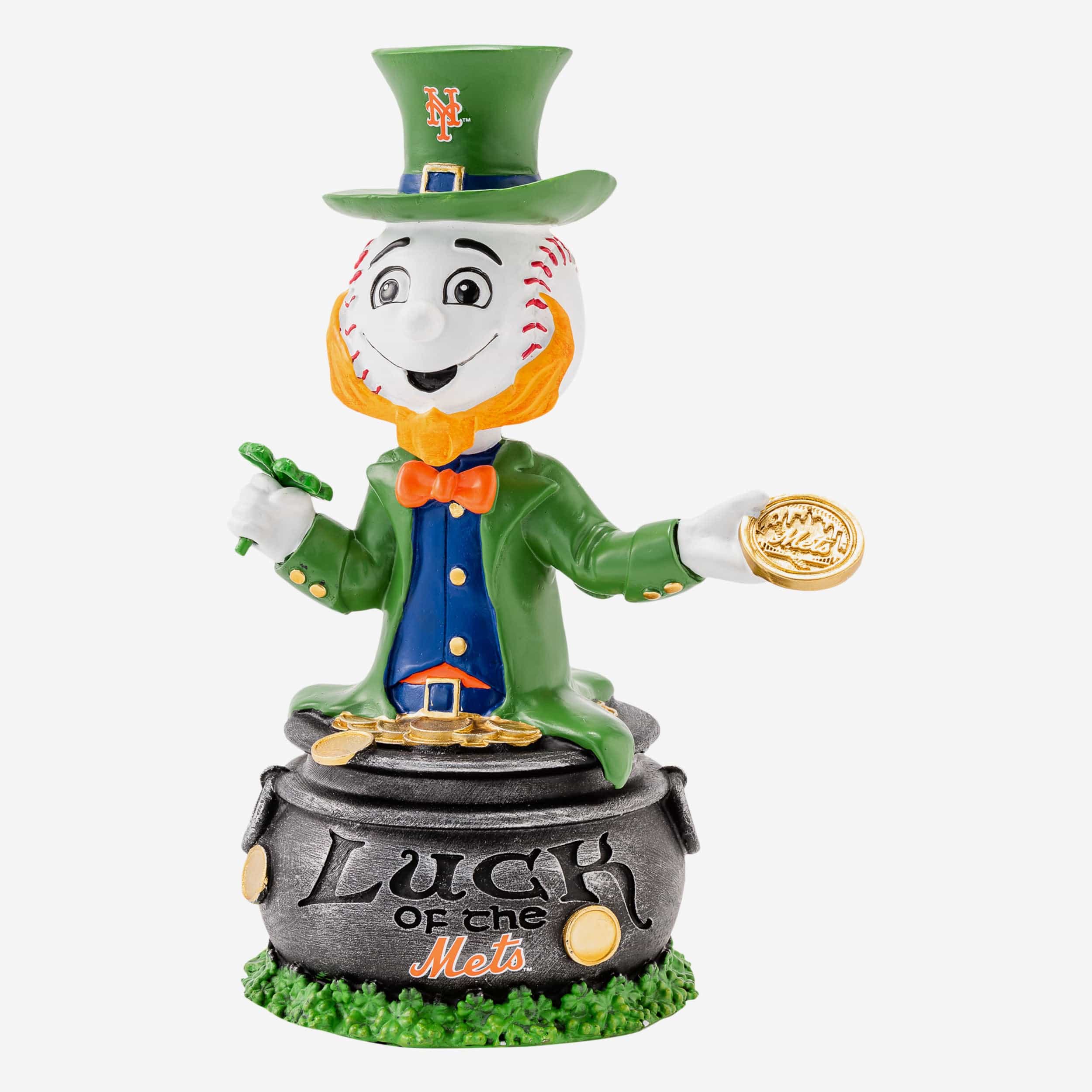 Mr Met New York Mets Saint Patricks Day Mascot Bobblehead