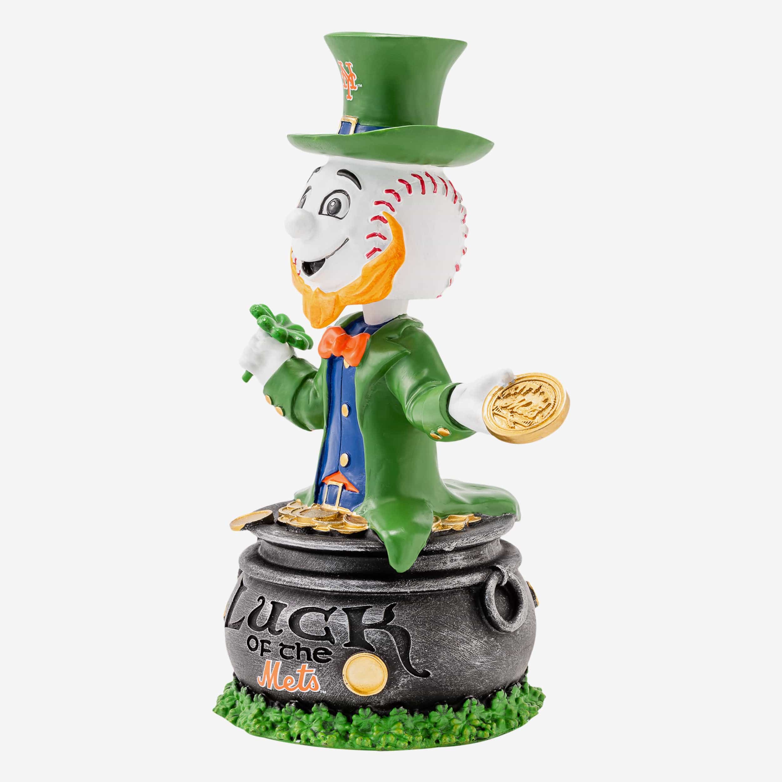 Mr Met New York Mets Saint Patricks Day Mascot Bobblehead - Image 4