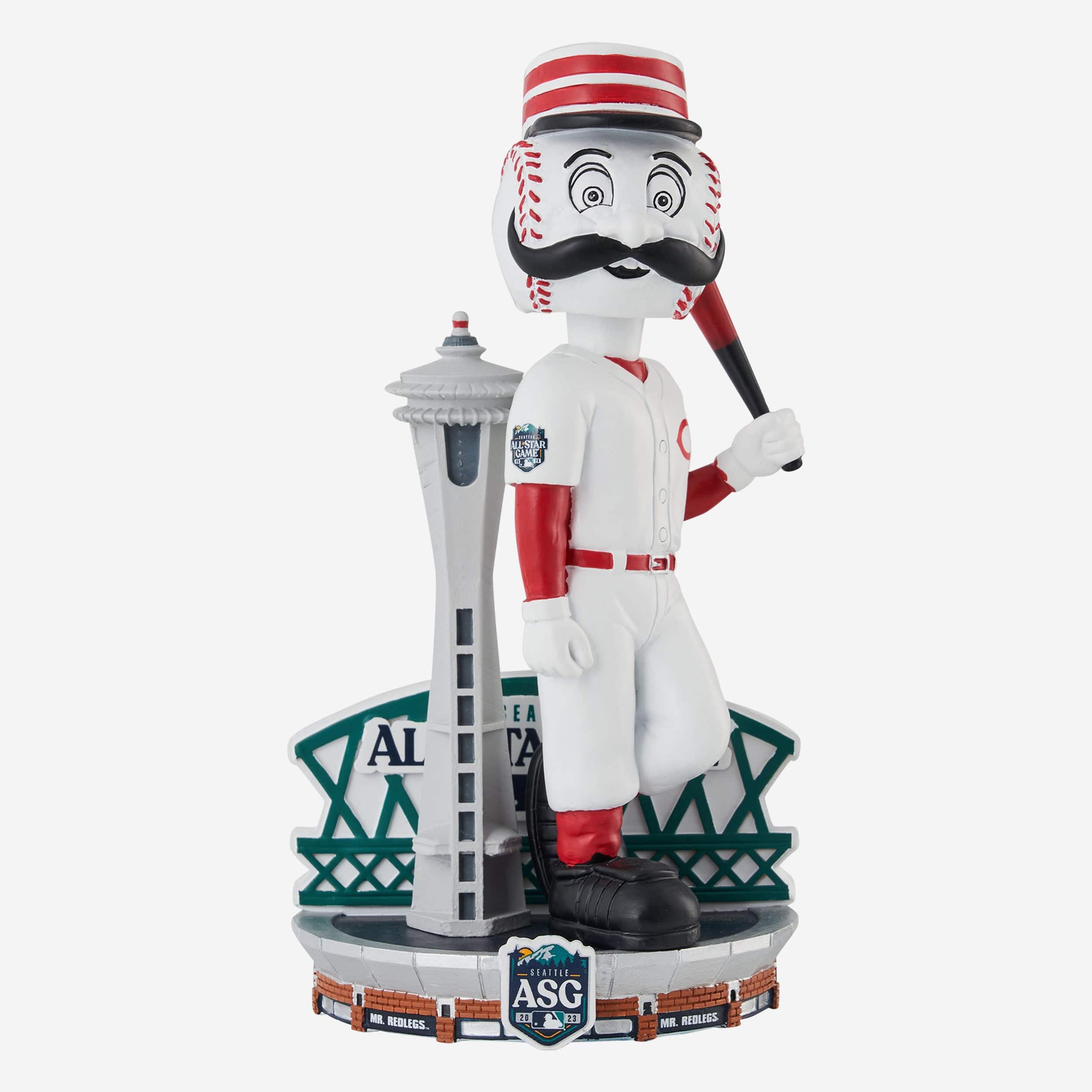 Mr Redlegs Cincinnati Reds 2023 All-Star Bobbles on Parade Mascot Bobblehead