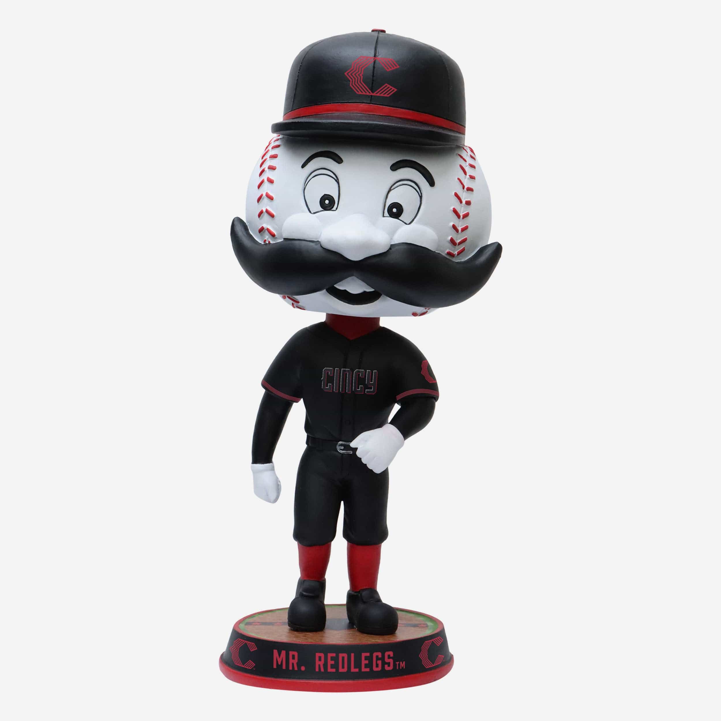 Mr Redlegs Cincinnati Reds 2023 City Connect Field Stripe Mascot Bighead Bobblehead