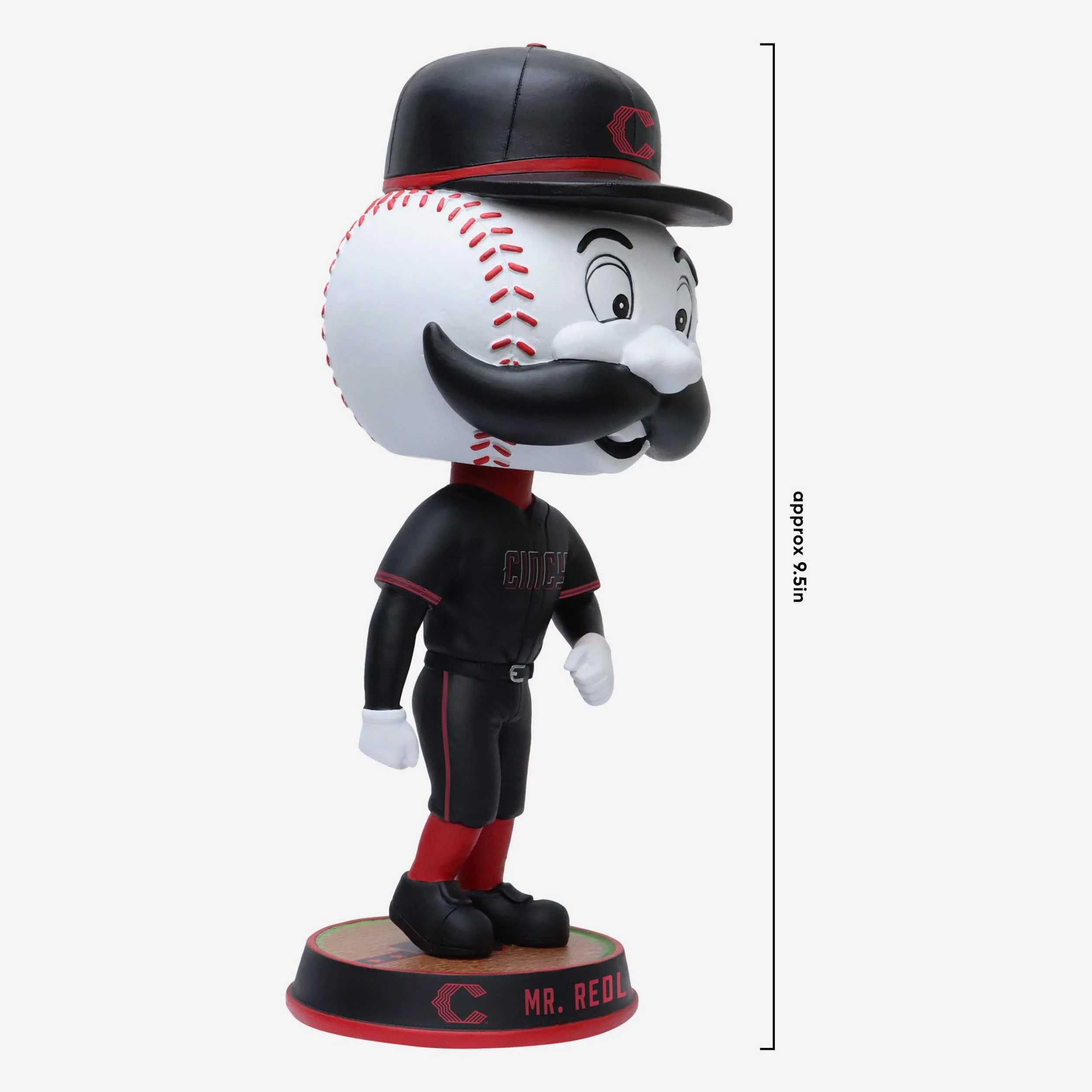 Mr Redlegs Cincinnati Reds 2023 City Connect Field Stripe Mascot Bighead Bobblehead - Image 4