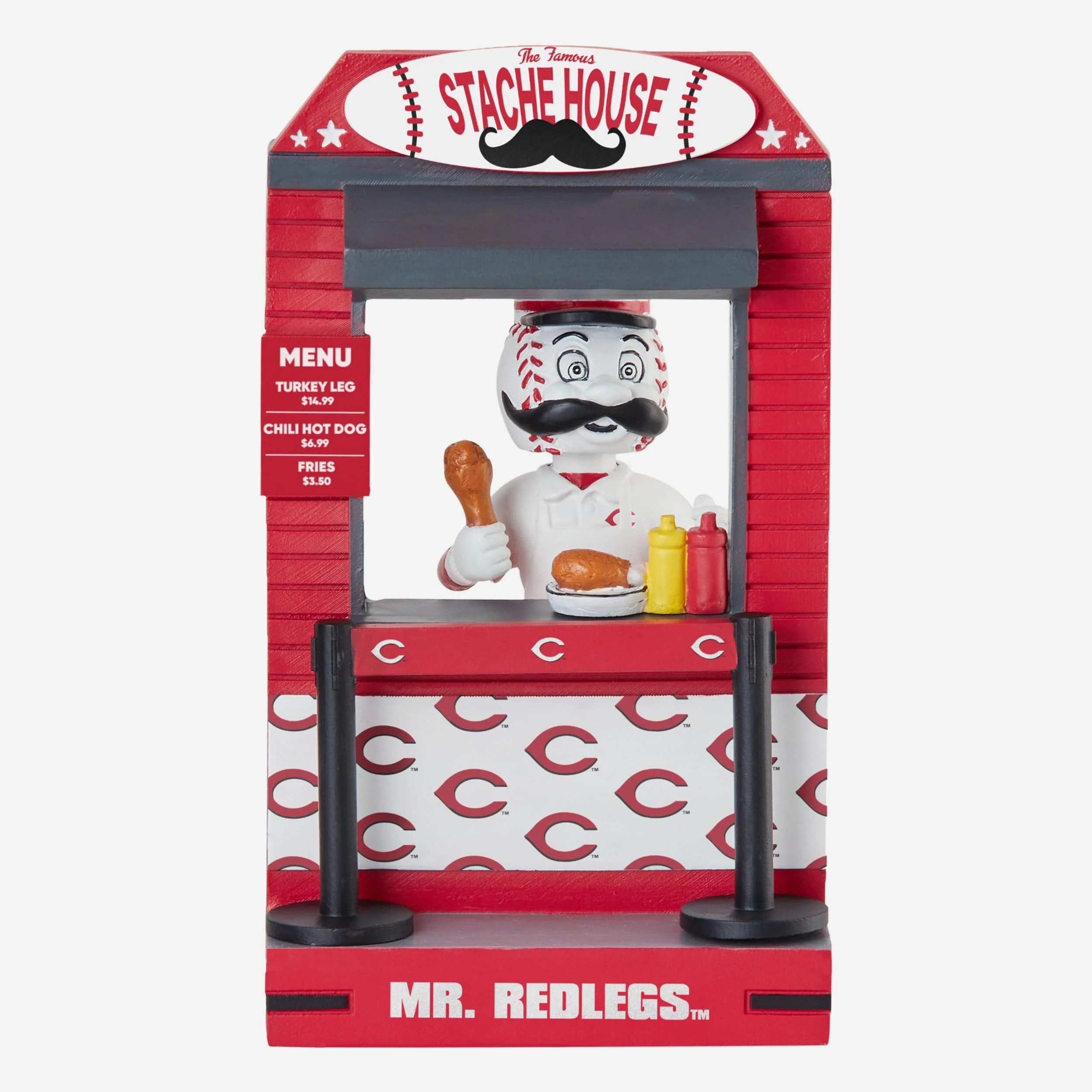 Mr Redlegs Cincinnati Reds 2024 Opening Day Mascot Bobblehead