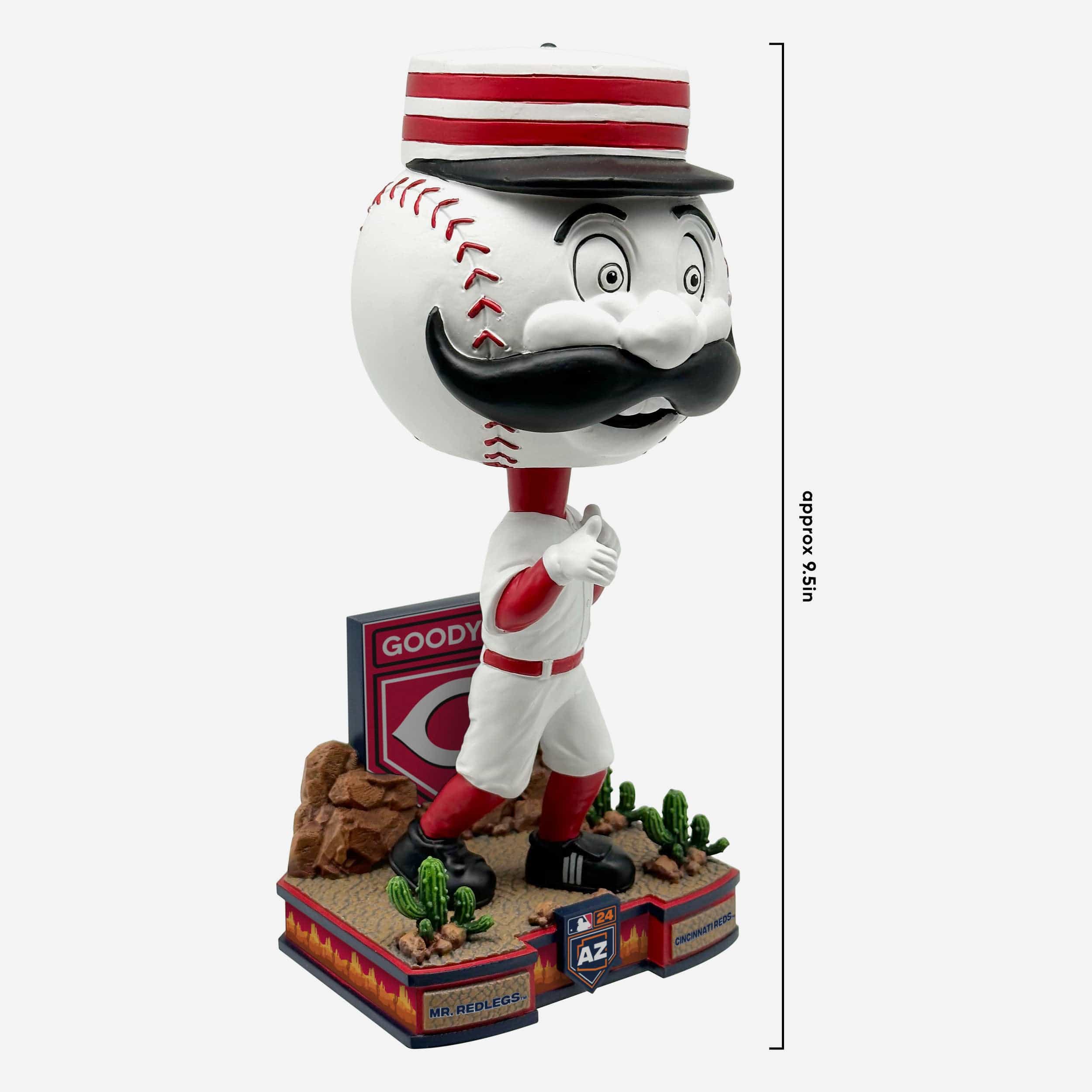 Mr Redlegs Cincinnati Reds 2024 Spring Training Cactus League Mascot Bighead Bobblehead - Image 4