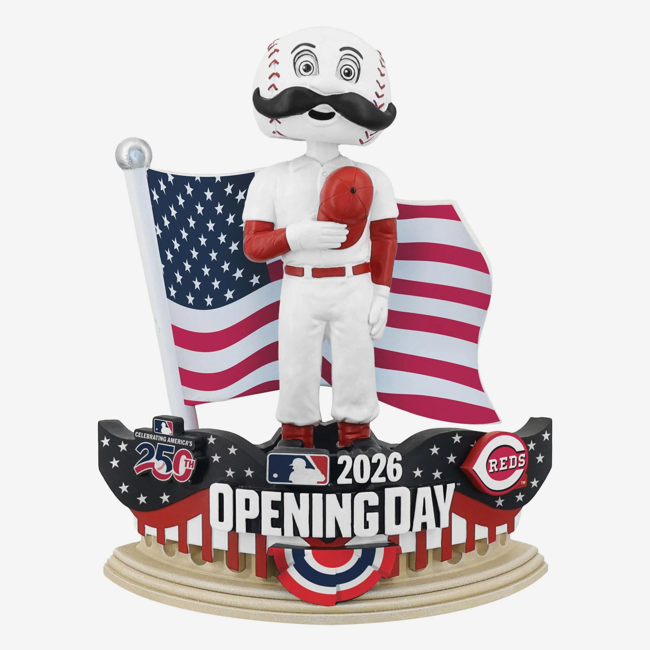 Mr Redlegs Cincinnati Reds 2026 Opening Day Mascot Bobblehead