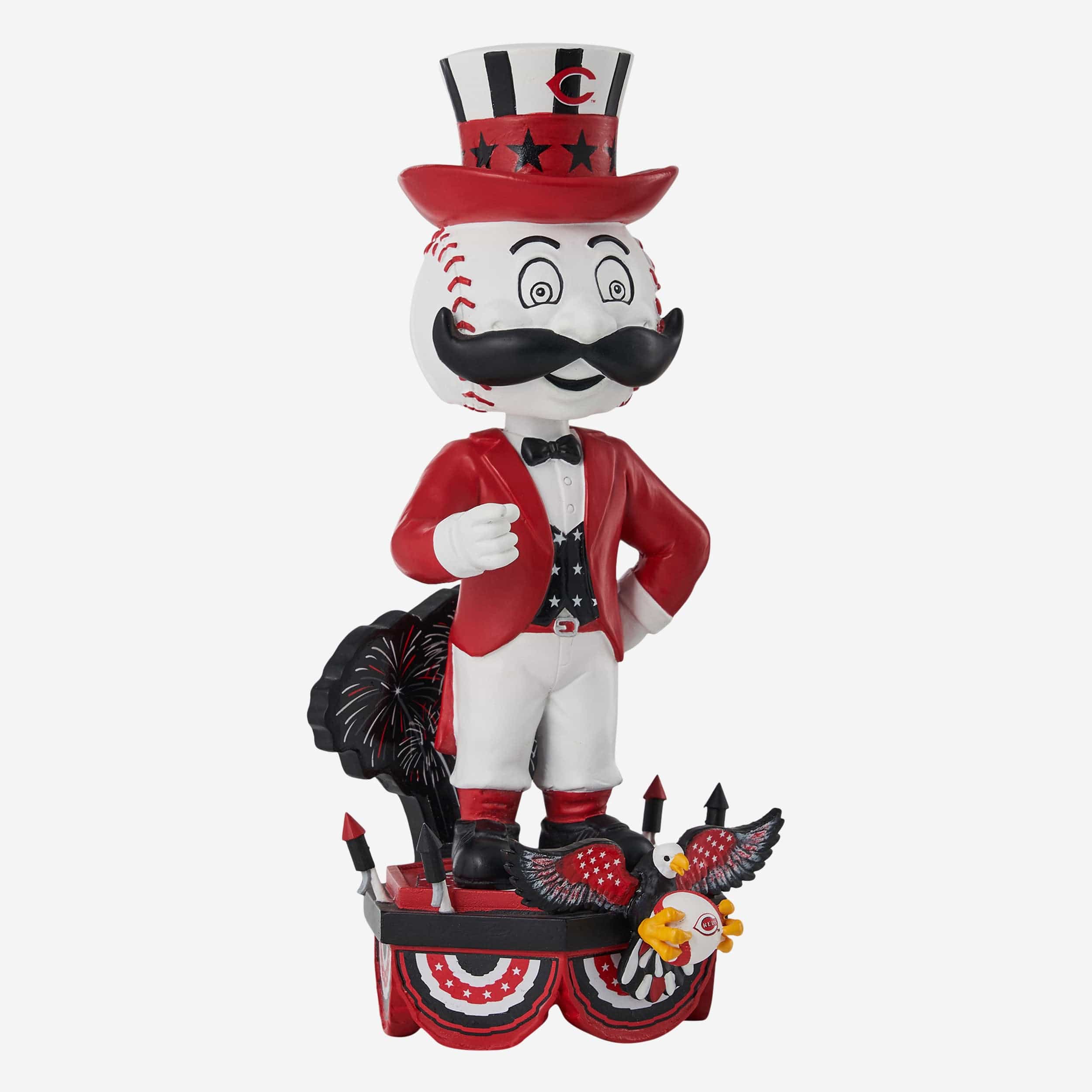 Mr Redlegs Cincinnati Reds Americana Mascot Bobblehead - Image 4