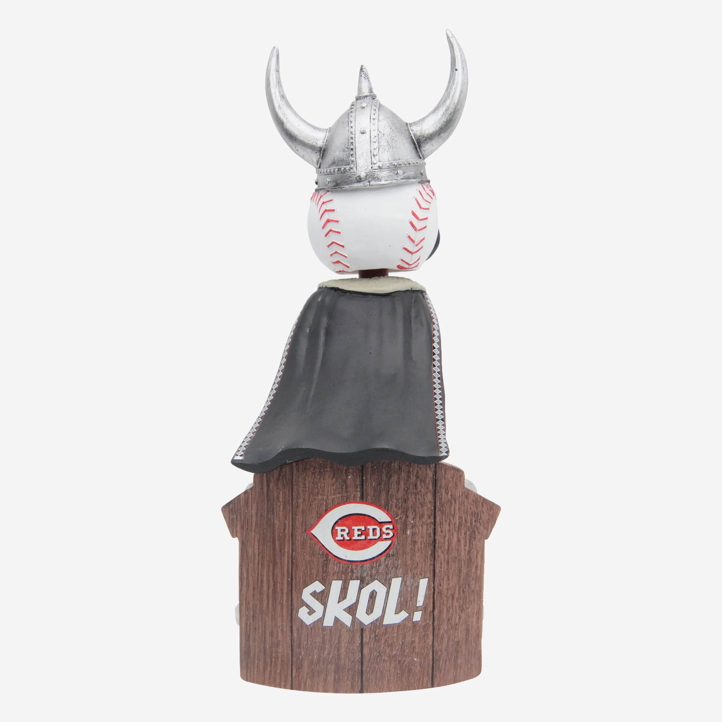 Mr Redlegs Cincinnati Reds City Connect Viking Hat Home Run Celebration Mascot Bobblehead - Image 5