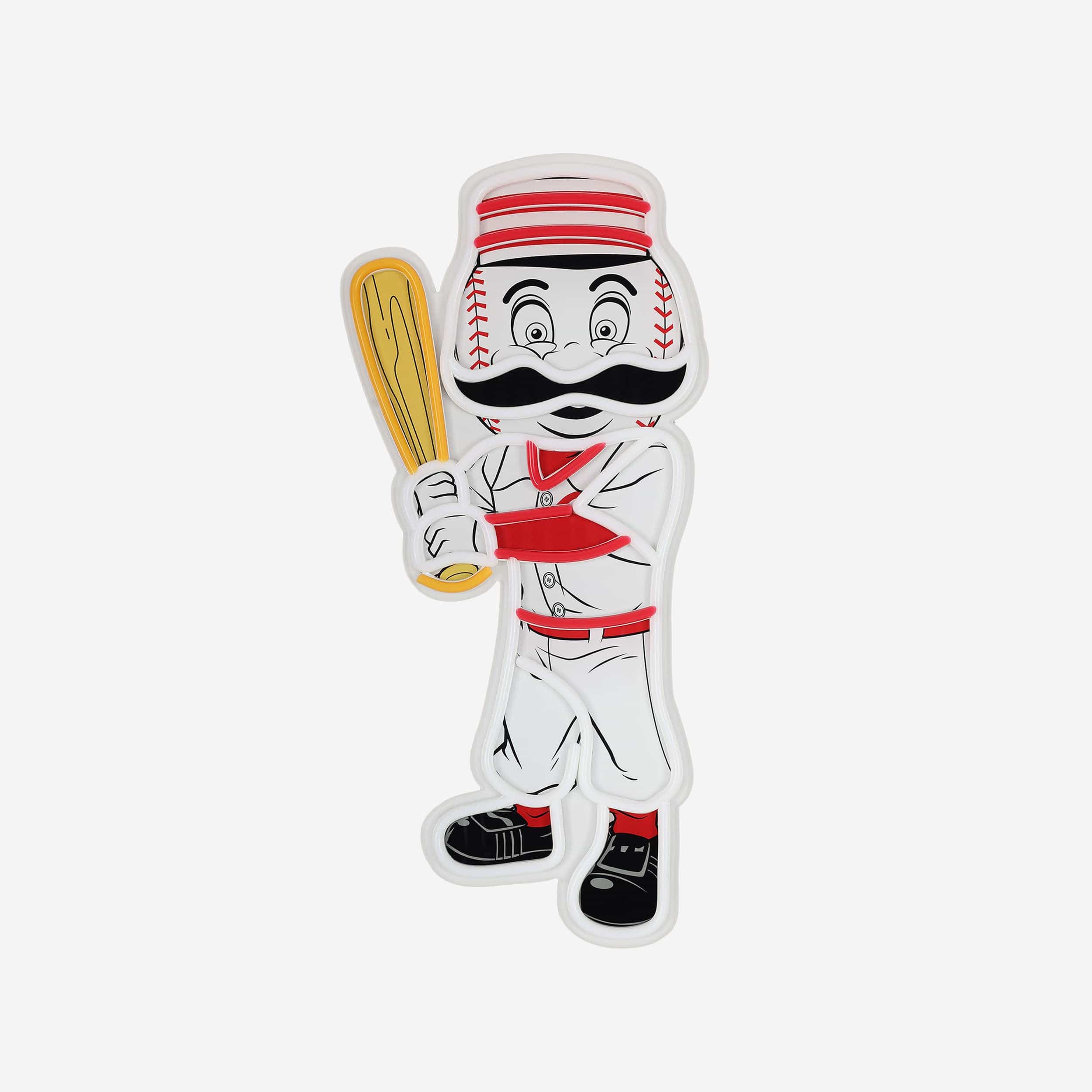 Mr Redlegs Cincinnati Reds LED Neon Light Up Mascot Sign