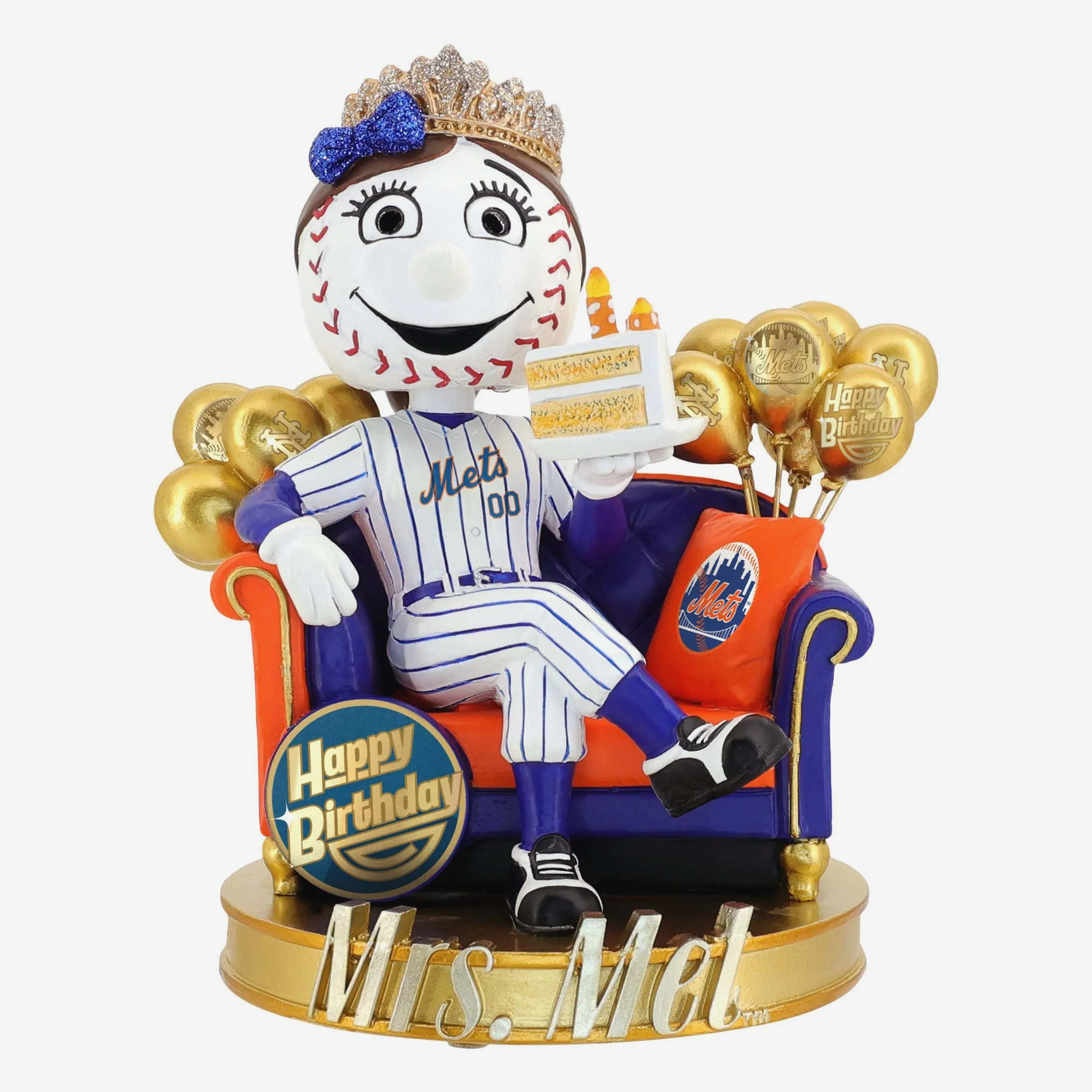 Mrs Met New York Mets Birthday Bobblehead