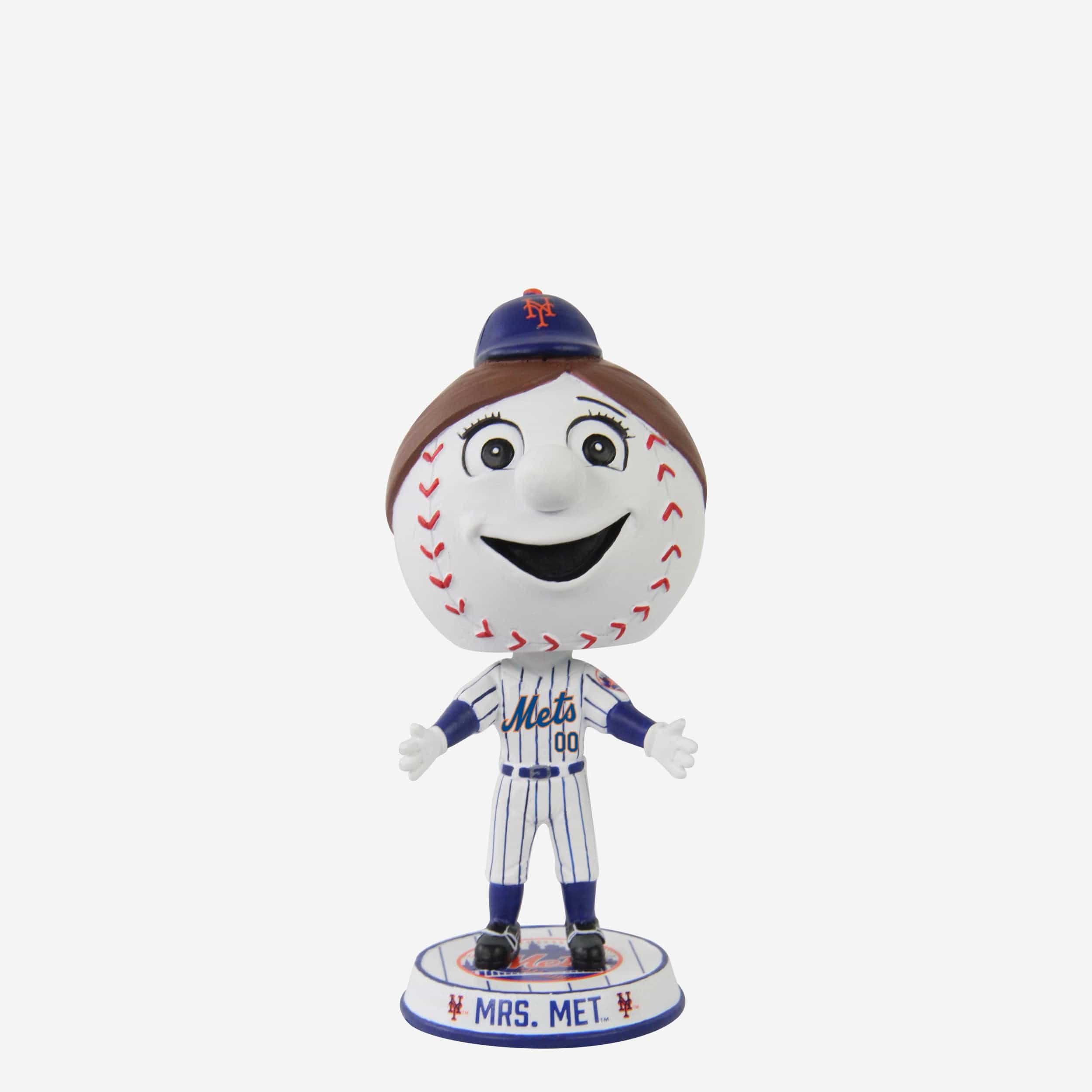 Mrs Met New York Mets Mascot Mini Bighead Bobblehead