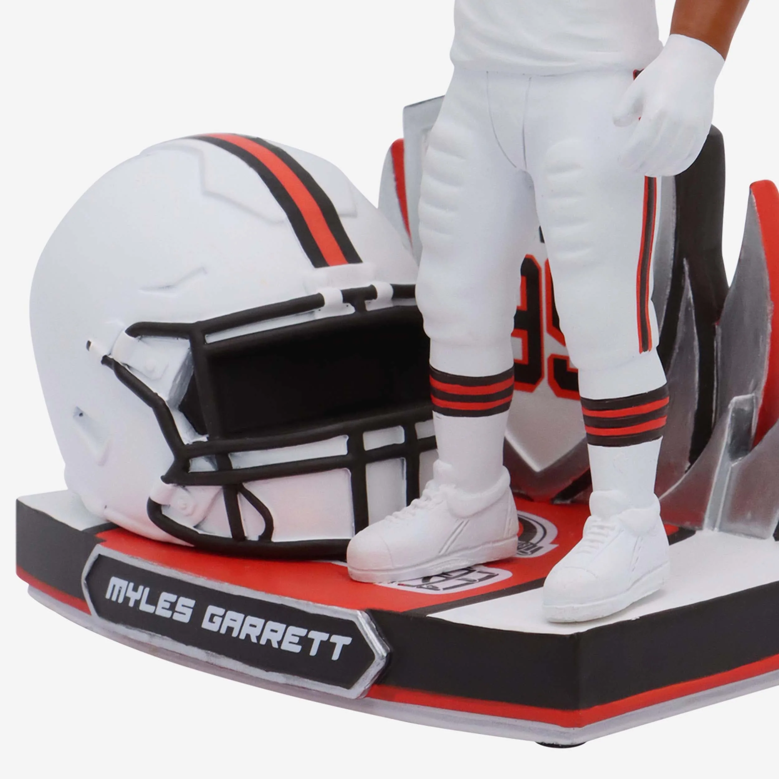Myles Garrett Cleveland Browns 2023 Alternate Helmet Bobblehead - Image 3