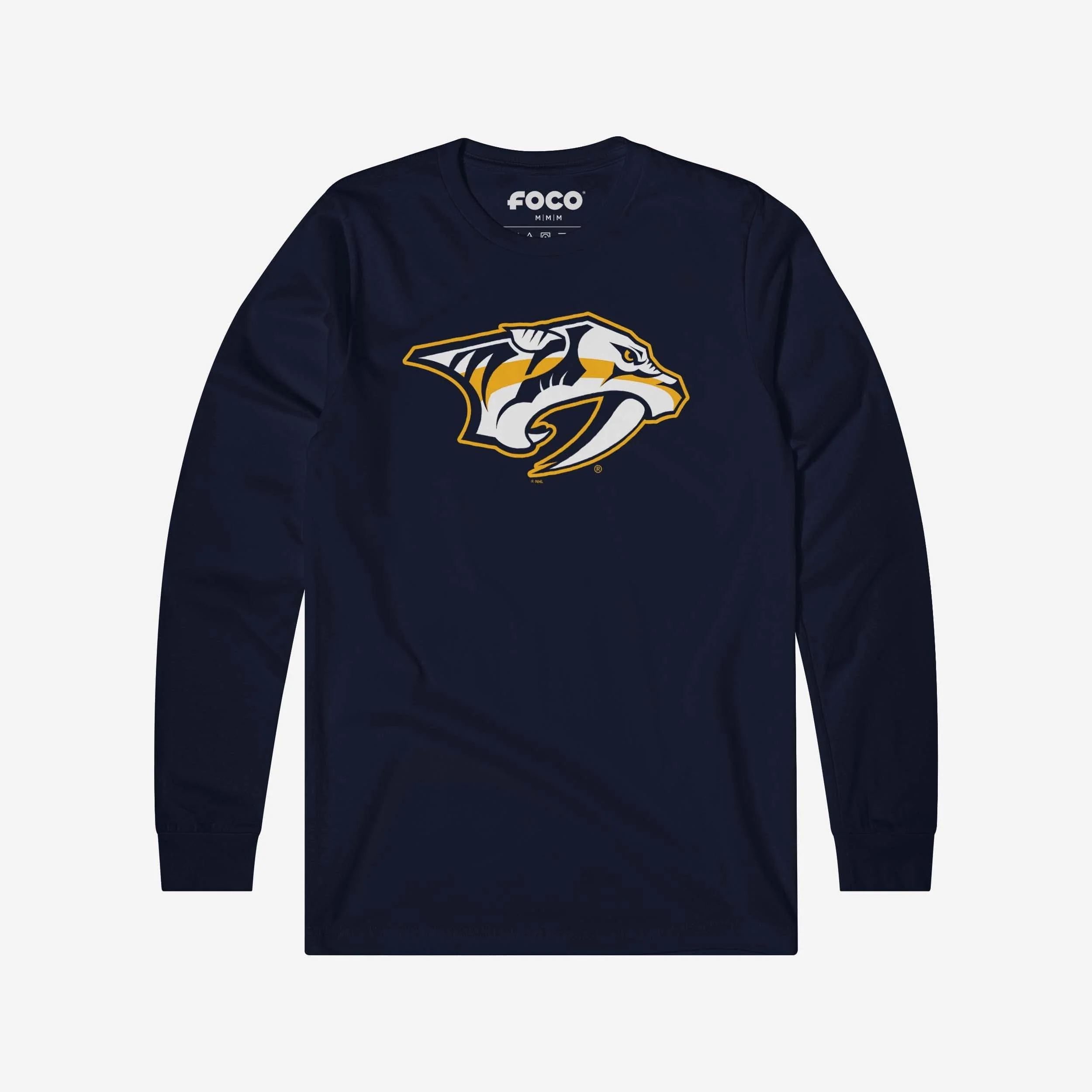 Nashville Predators Primary Logo Long Sleeve T-Shirt - Image 10