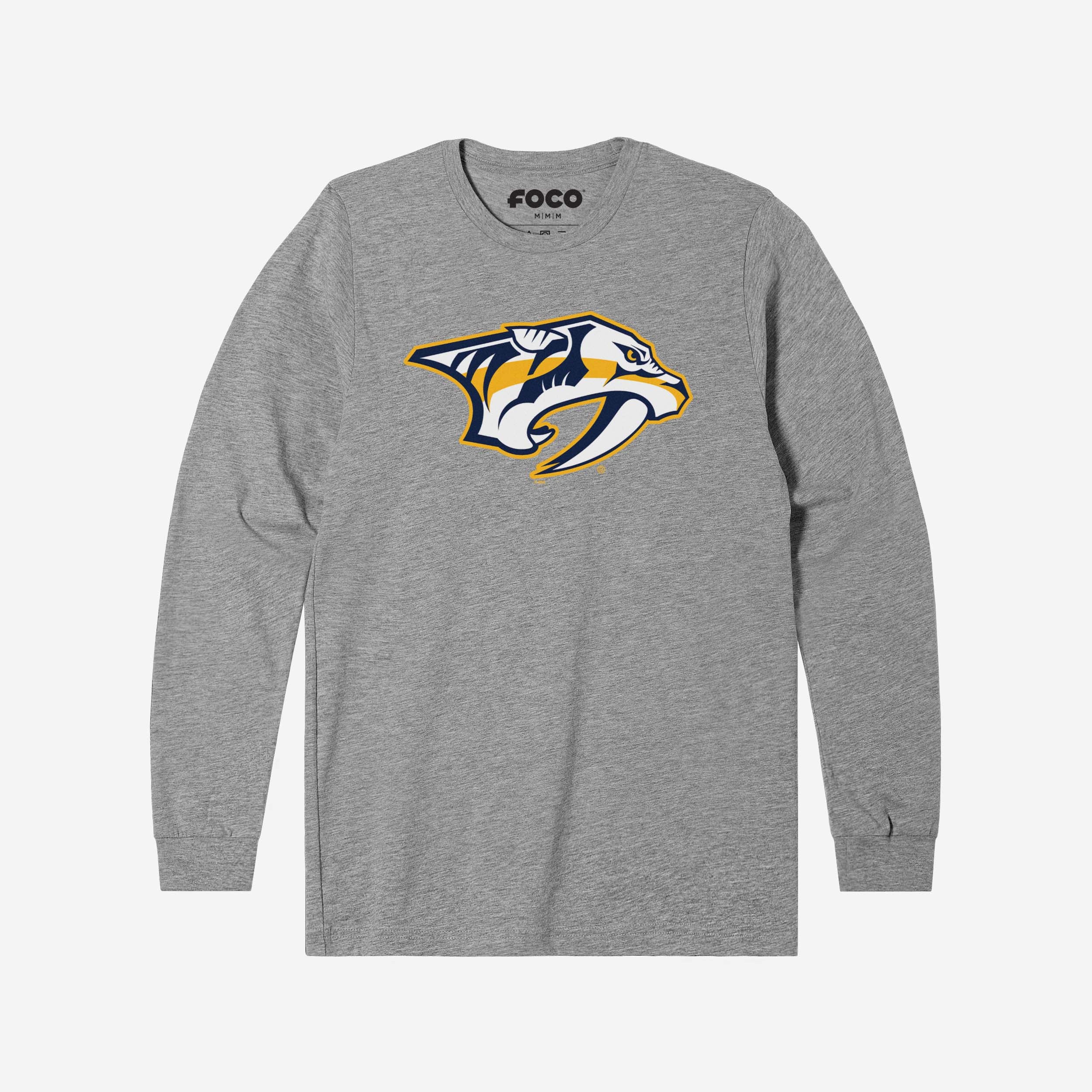 Nashville Predators Primary Logo Long Sleeve T-Shirt - Image 4