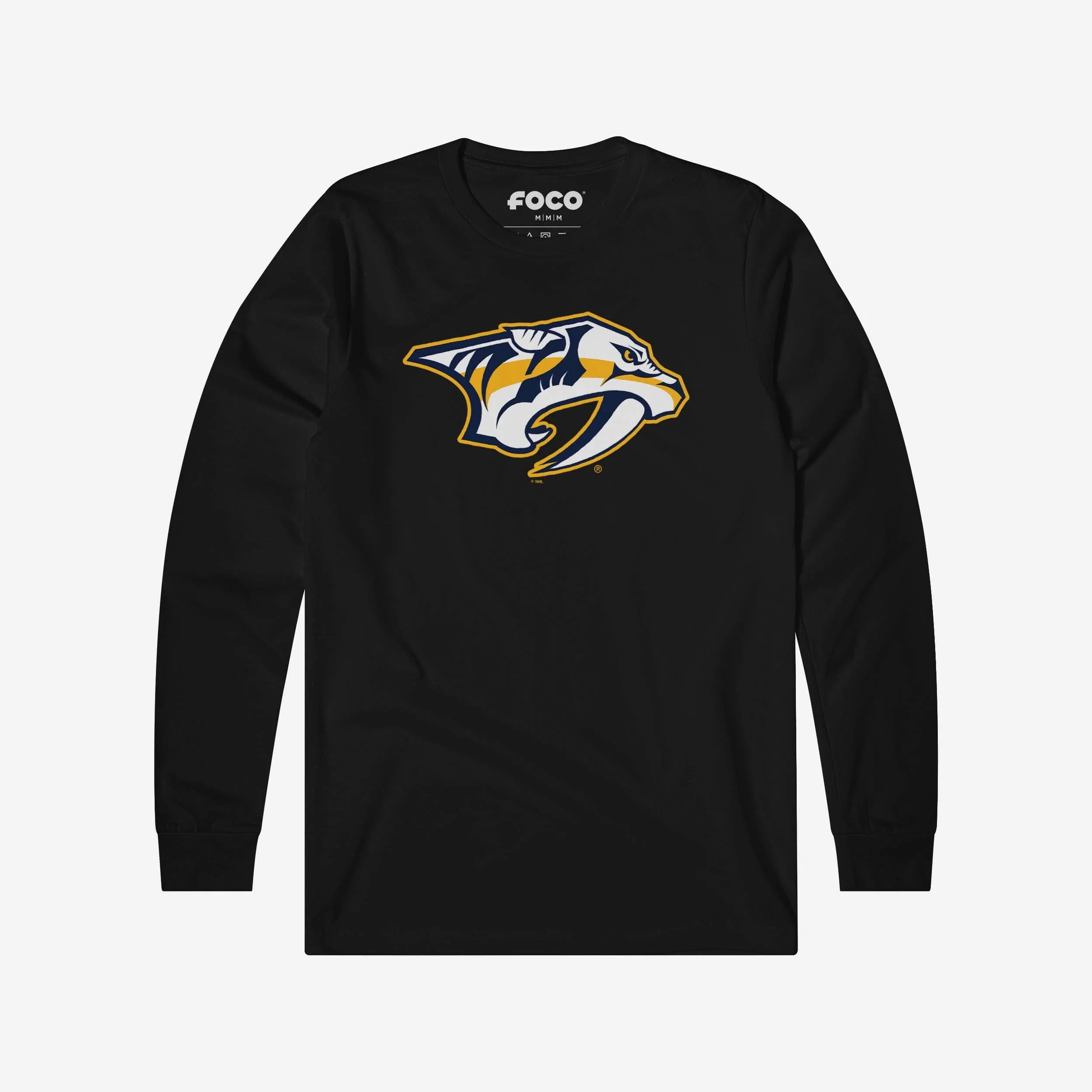 Nashville Predators Primary Logo Long Sleeve T-Shirt - Image 7