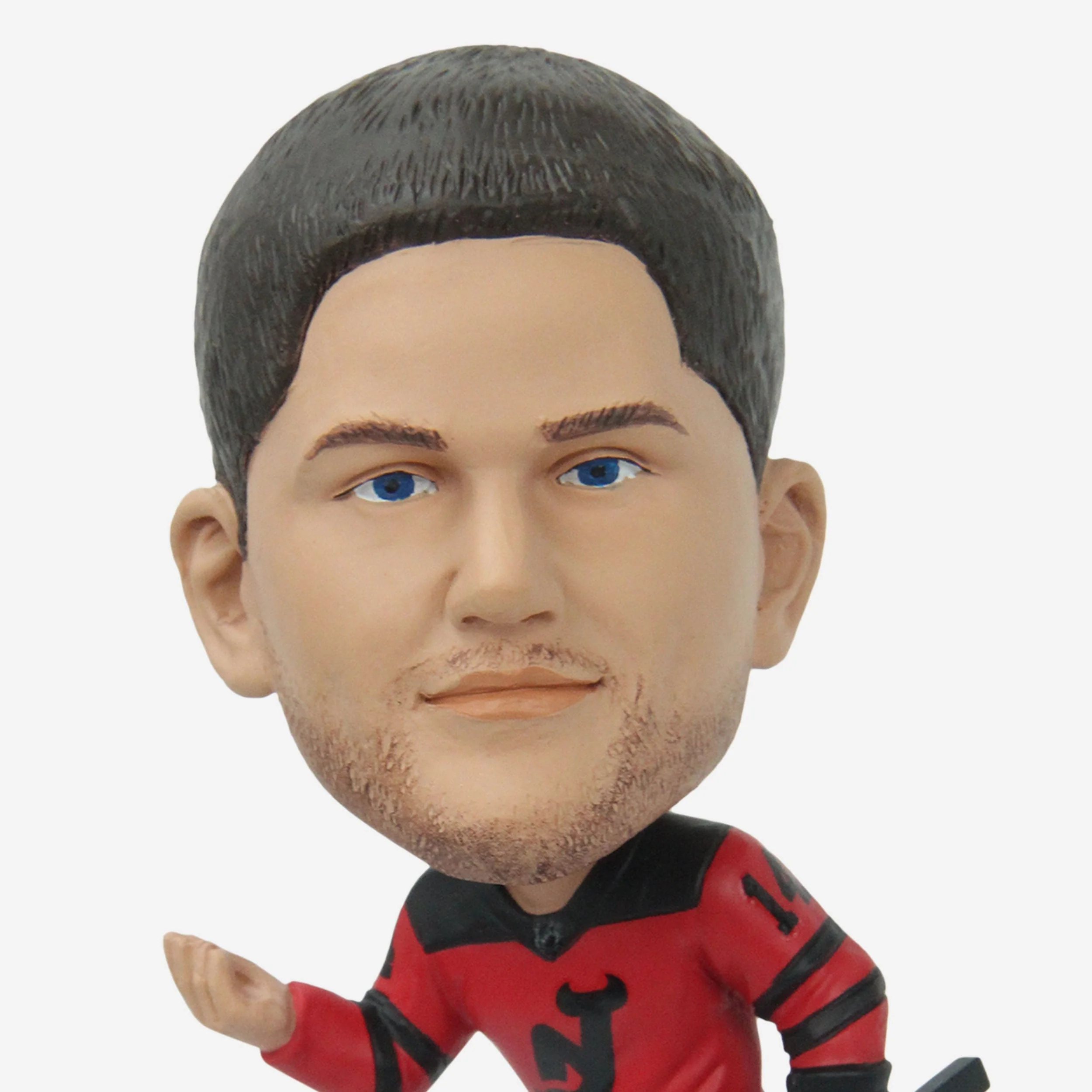 Nathan Bastian New Jersey Devils 2024 Stadium Series Celly Ice Stripe Mini Bighead Bobblehead - Image 2