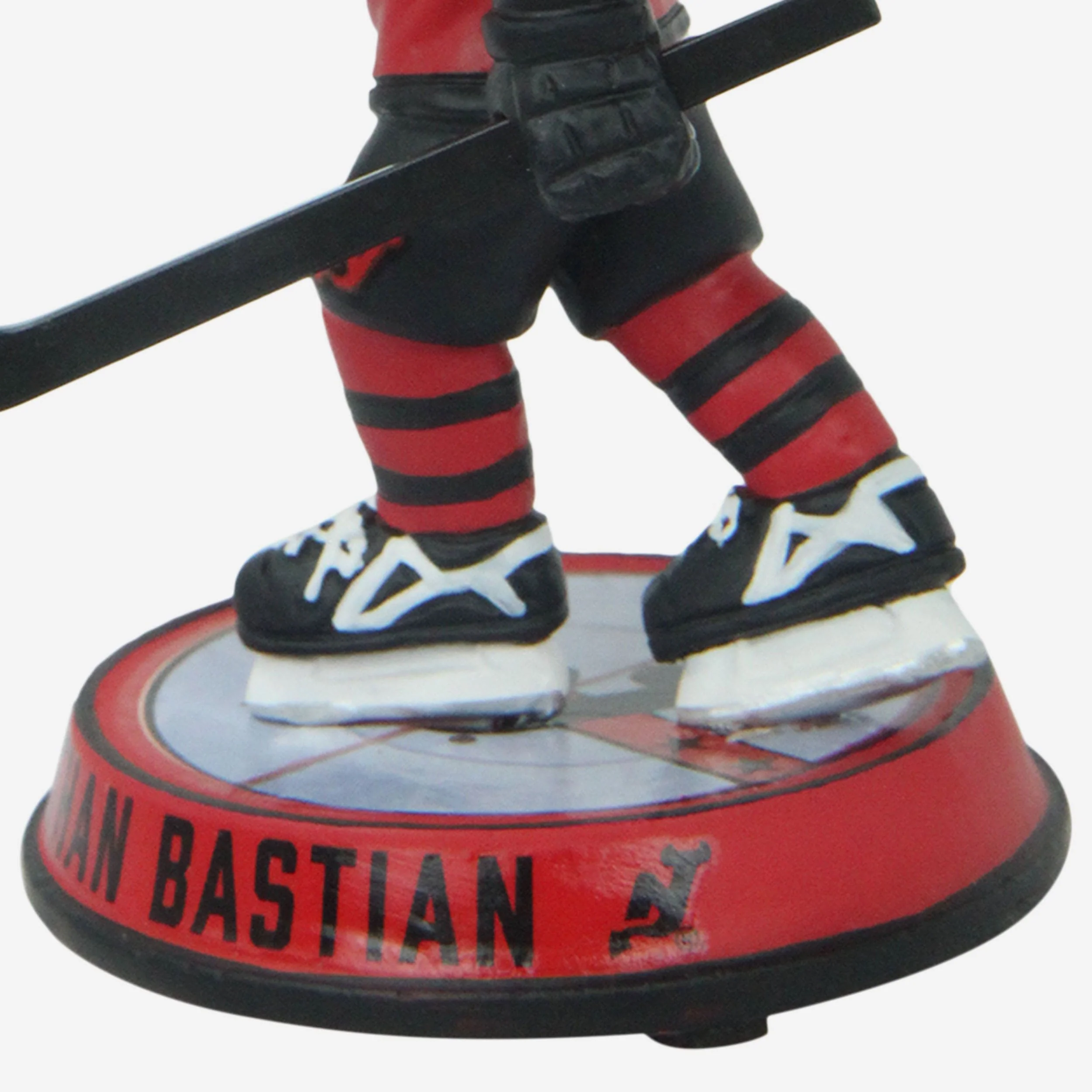 Nathan Bastian New Jersey Devils 2024 Stadium Series Celly Ice Stripe Mini Bighead Bobblehead - Image 3